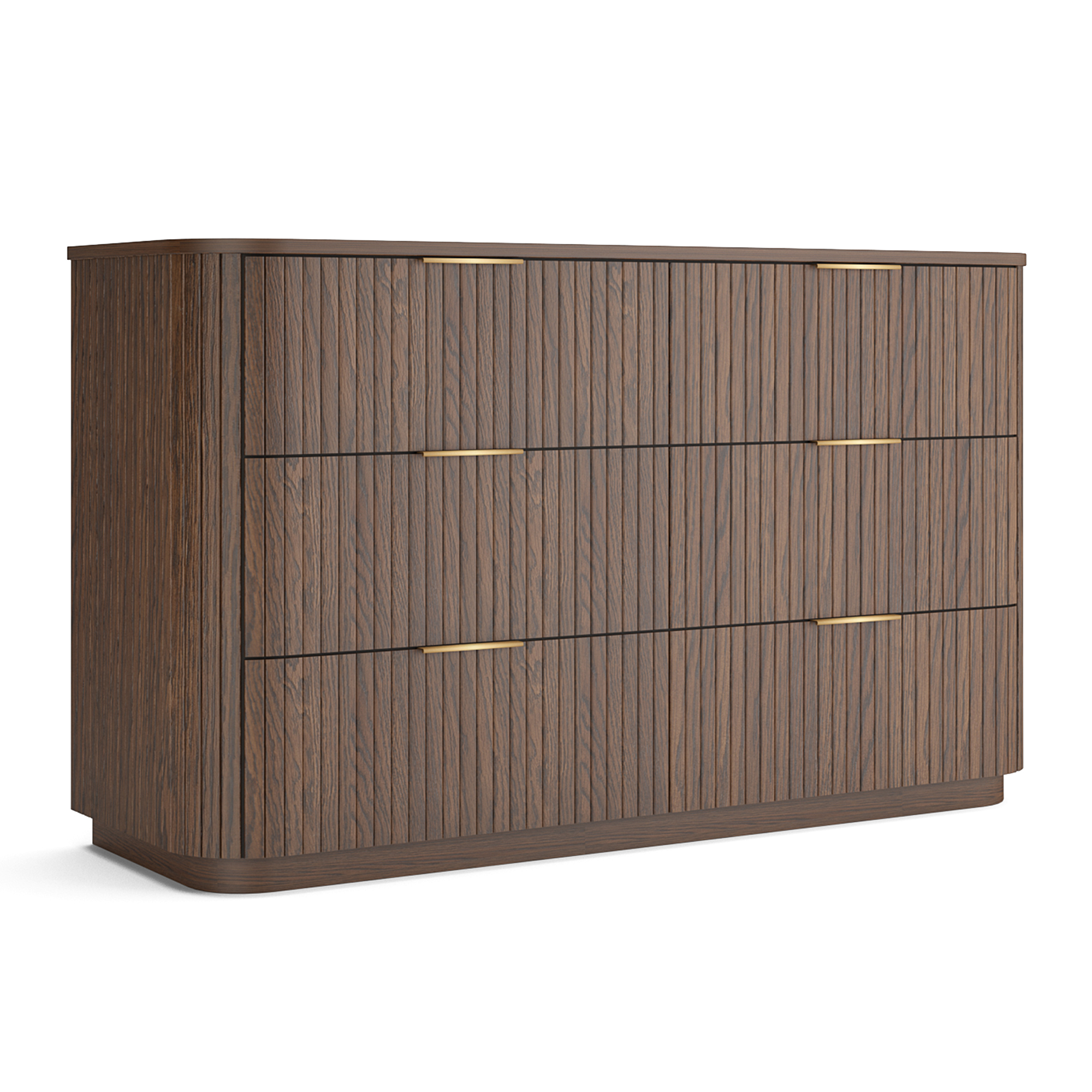 Lath 6 Drawer Lowboy