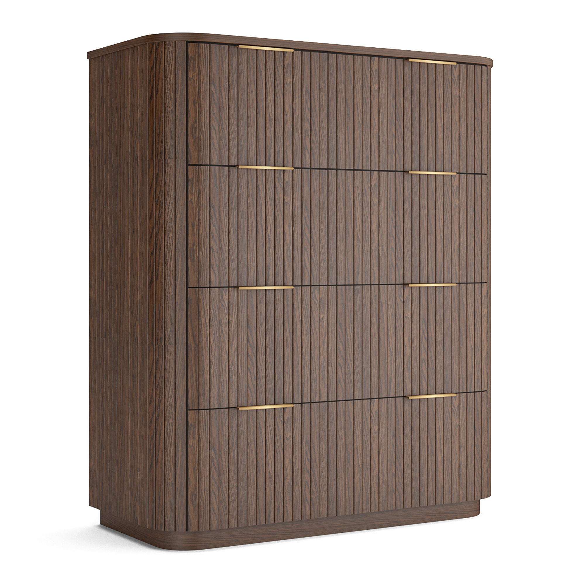Lath 4 Drawer Tallboy