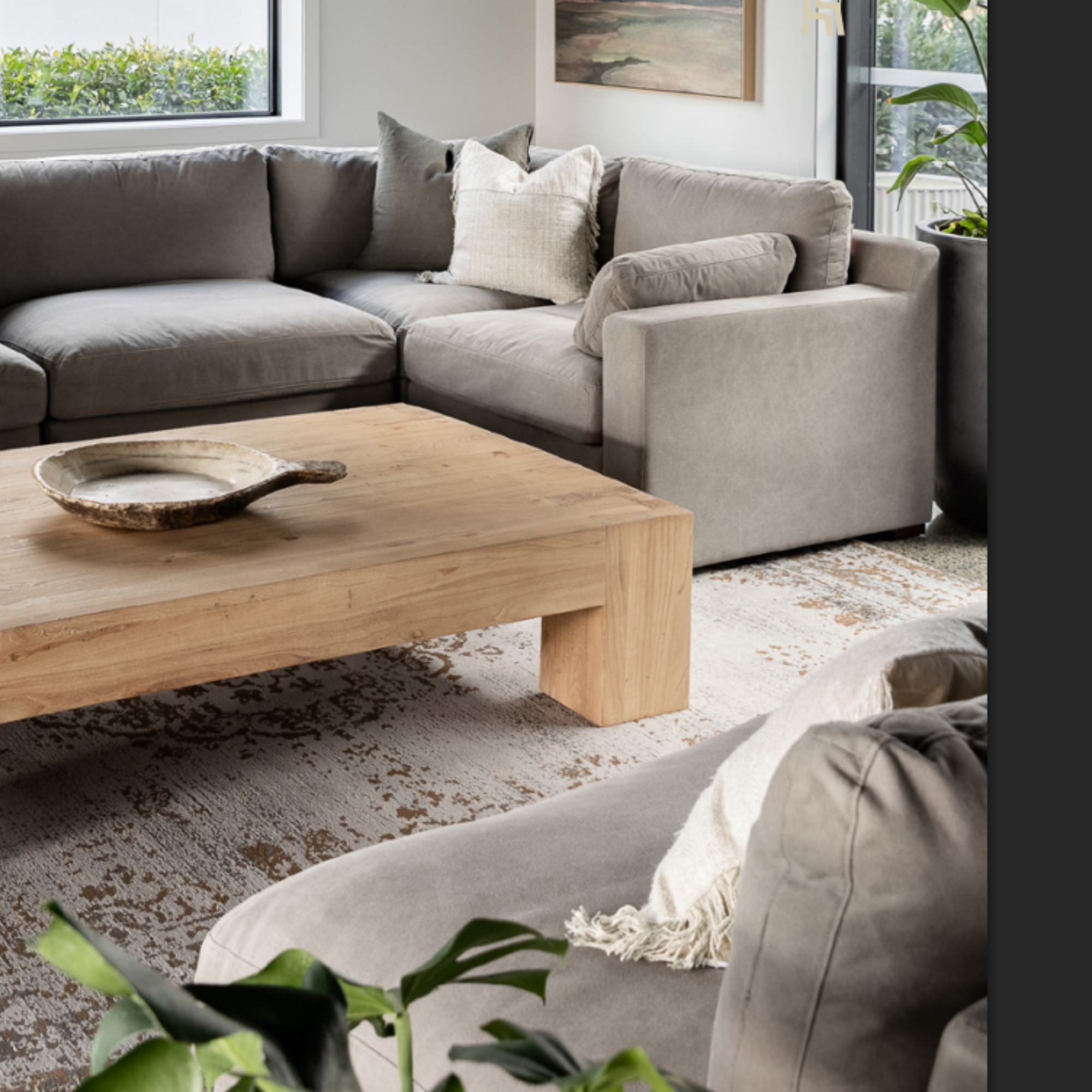 LISBON 5 PIECE MODULAR SOFA |  GREY