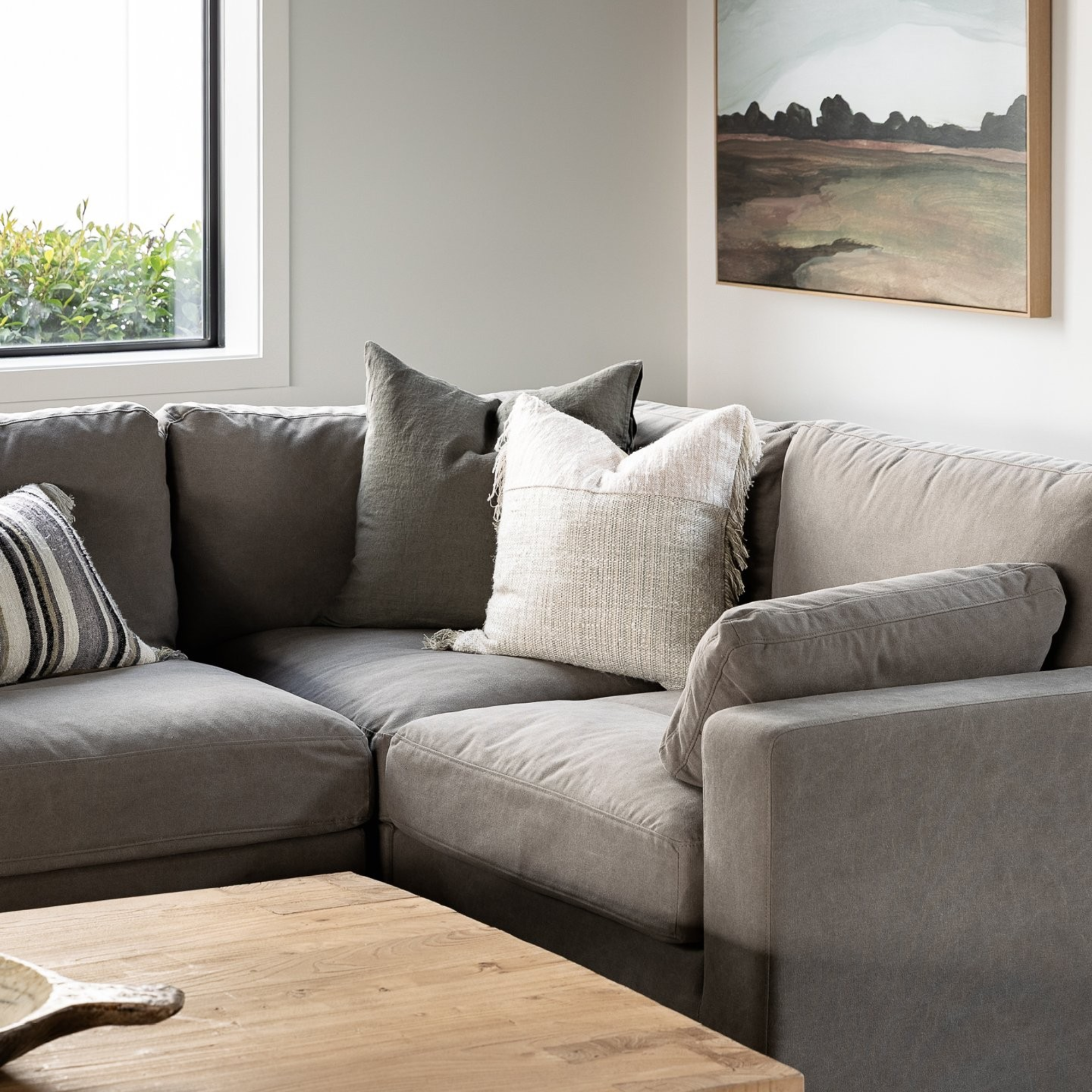 LISBON 5 PIECE MODULAR SOFA |  GREY
