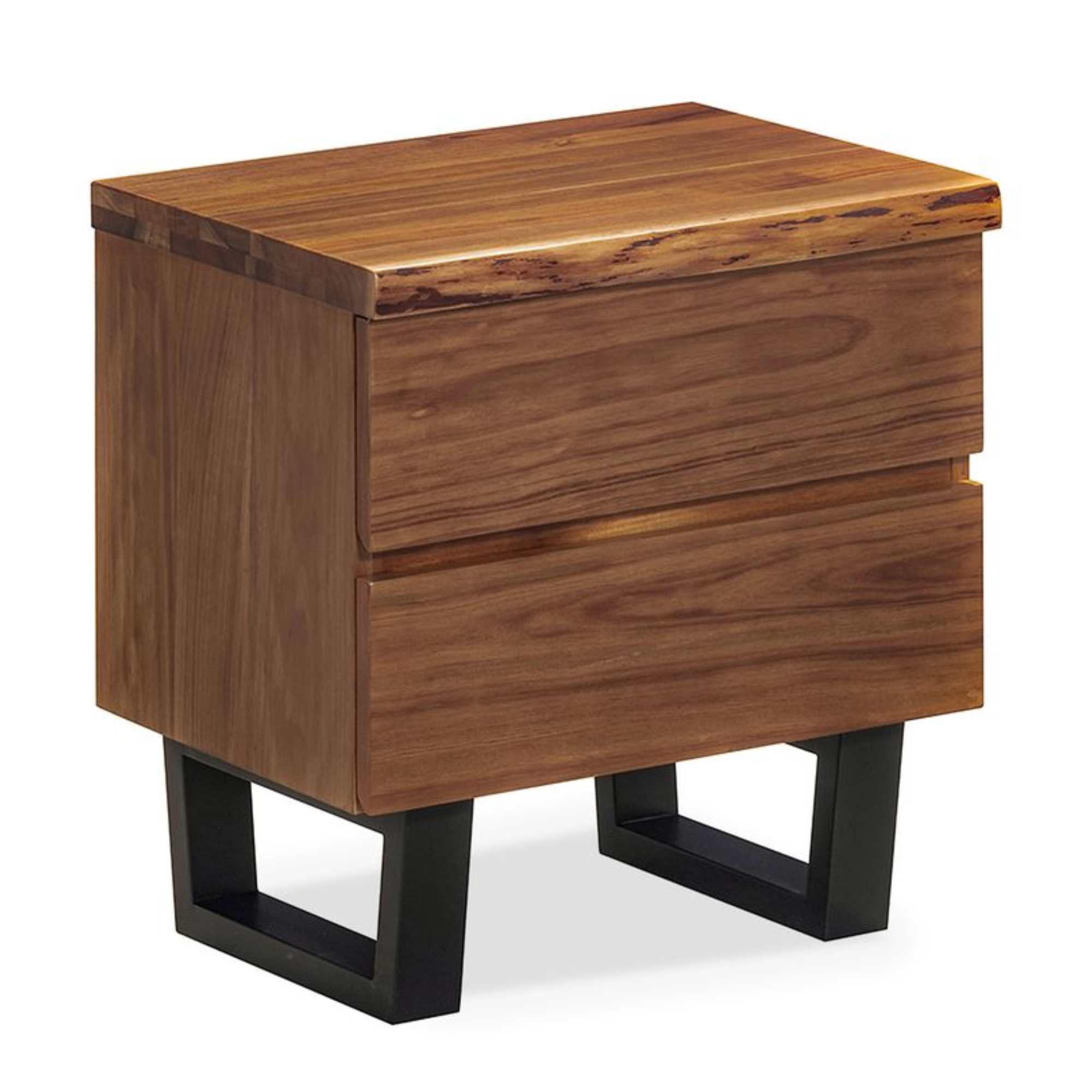 LIVE-EDGE BEDSIDE CABINET