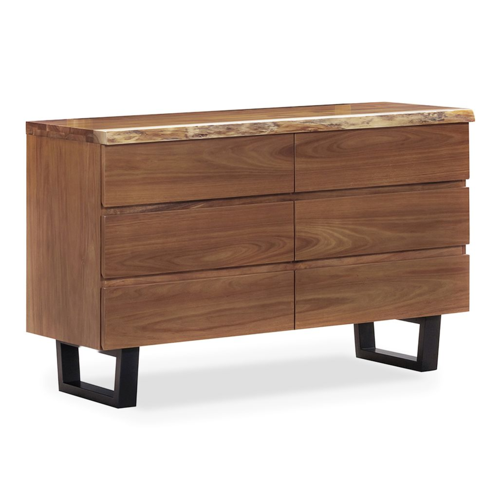 LIVE-EDGE 6 DRAWER DRESSER | LOWBOY
