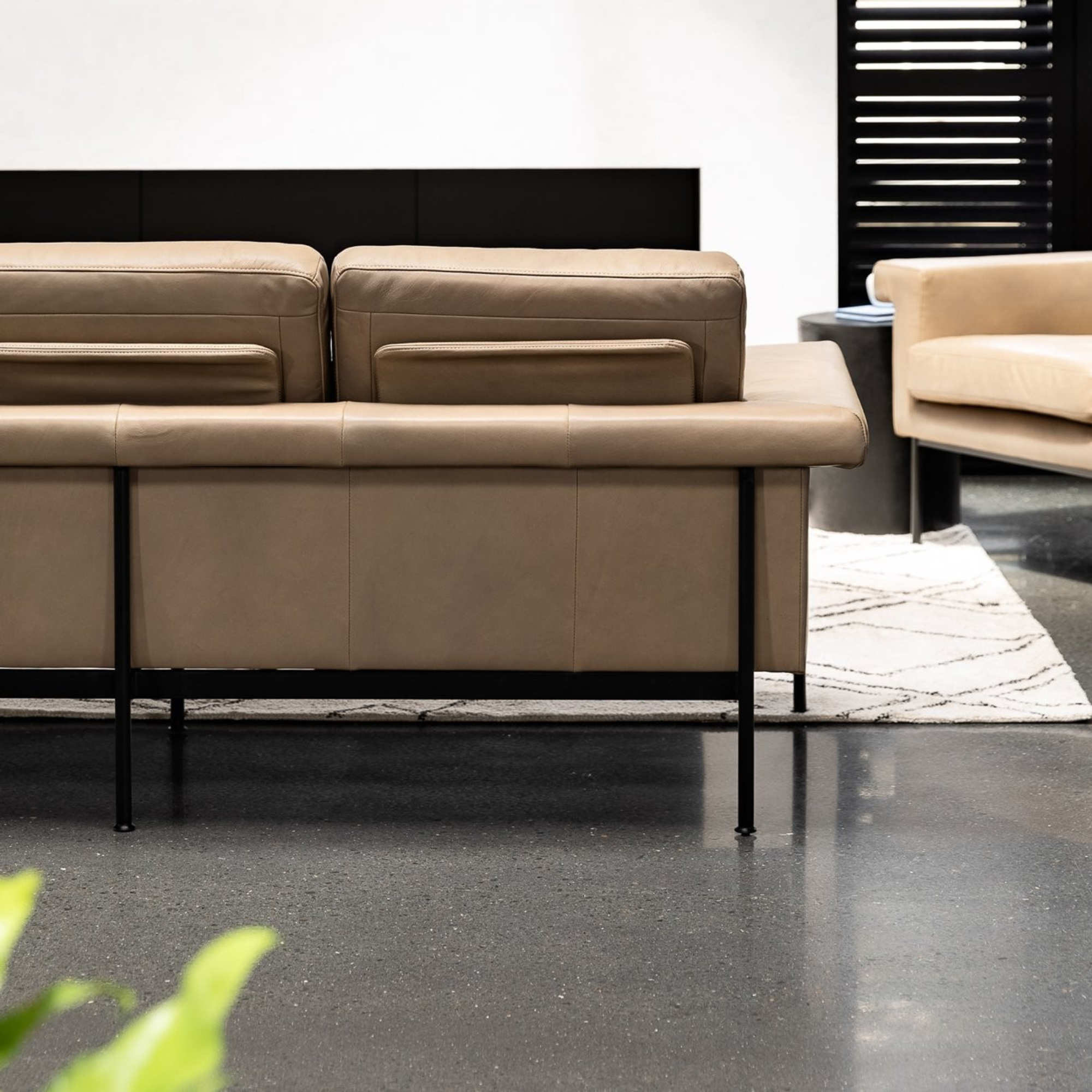 LORENZO 3 SEATER SOFA | BLACK OR BEIGE