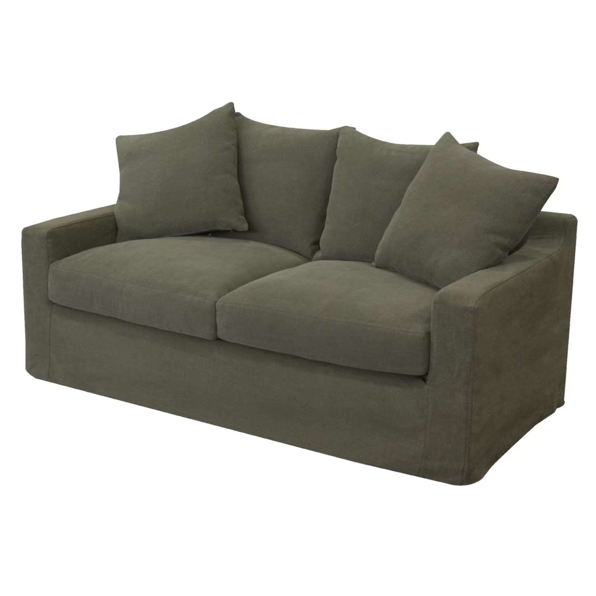 LUCCA 2 SEATER SOFA | OLIVE