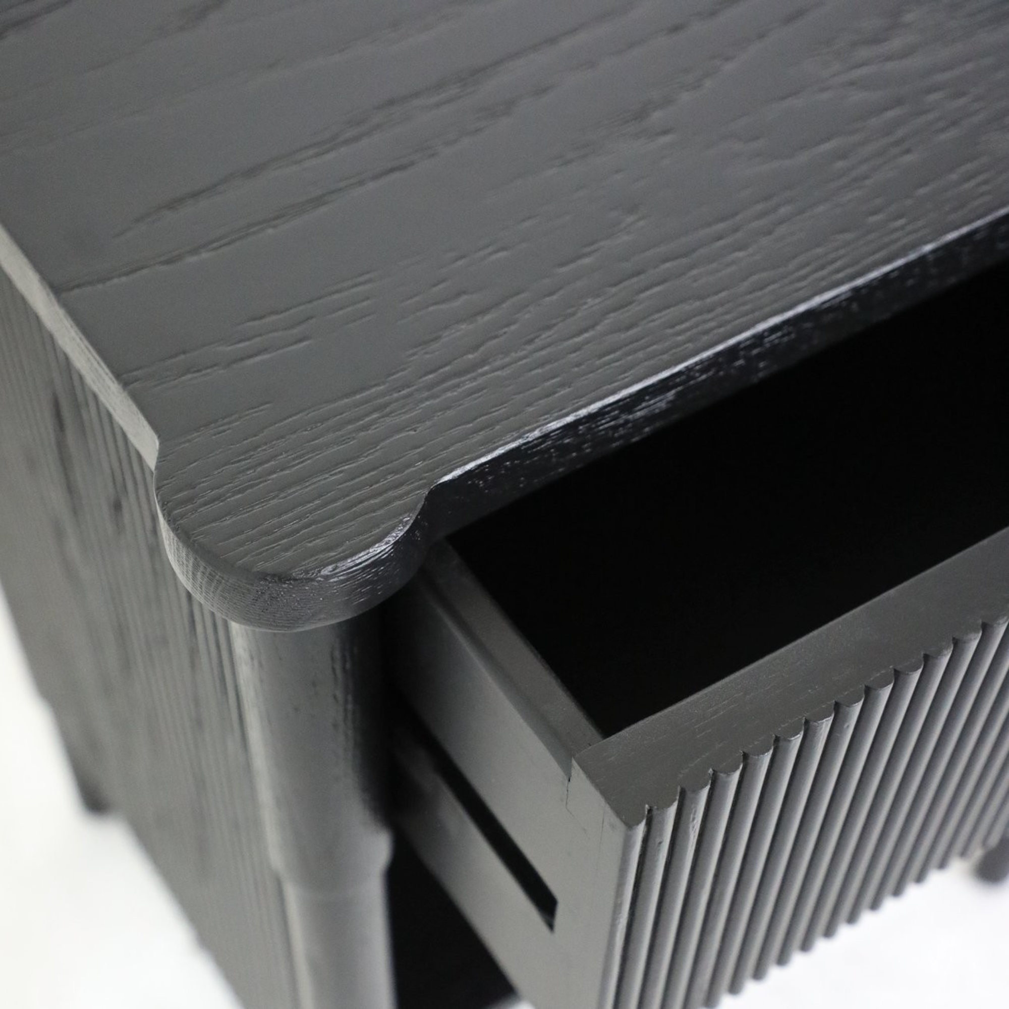 Lucia Bedside Cabinet | Black Oak