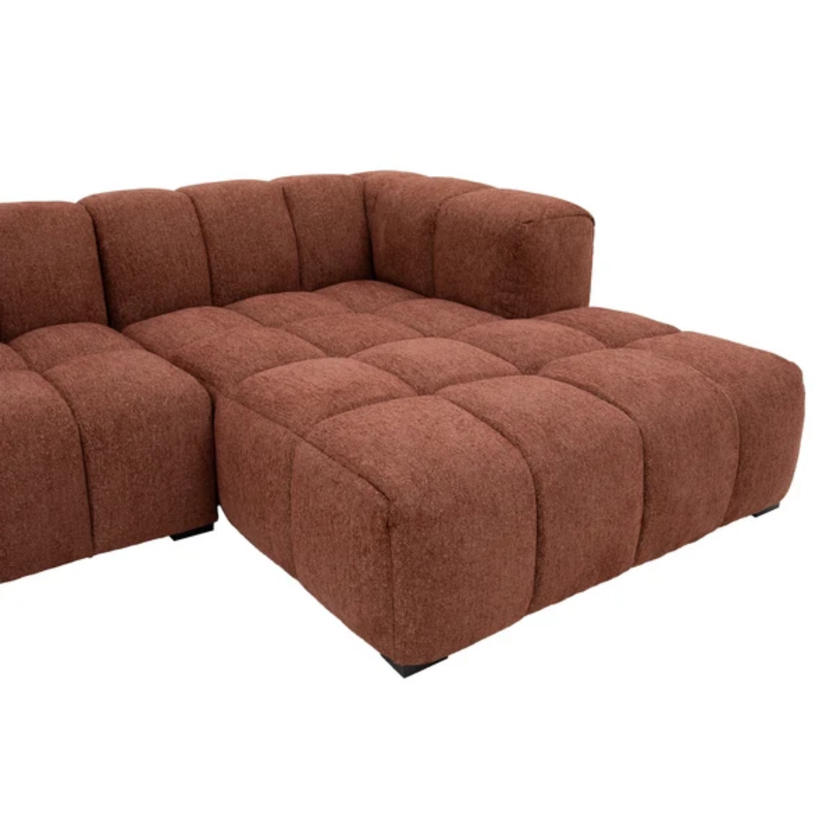 Manhattan 3 Piece RHF Chaise | Burnt Sienna