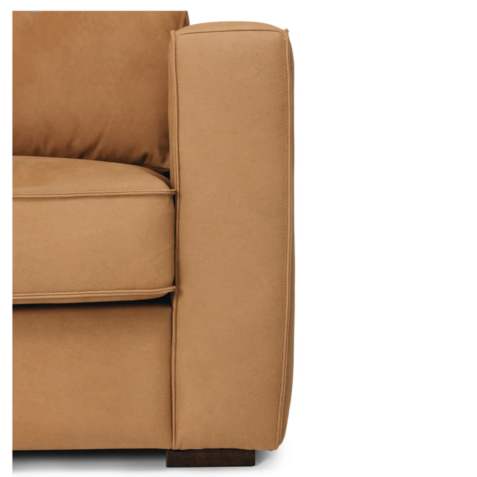 MAURY LEATHER 3 SEATER SOFA | TOBACCO