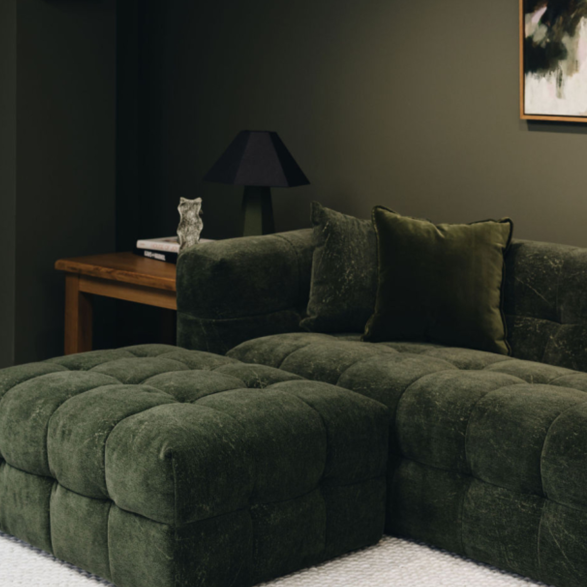 MICHELIN OTTOMAN | DARK GREEN