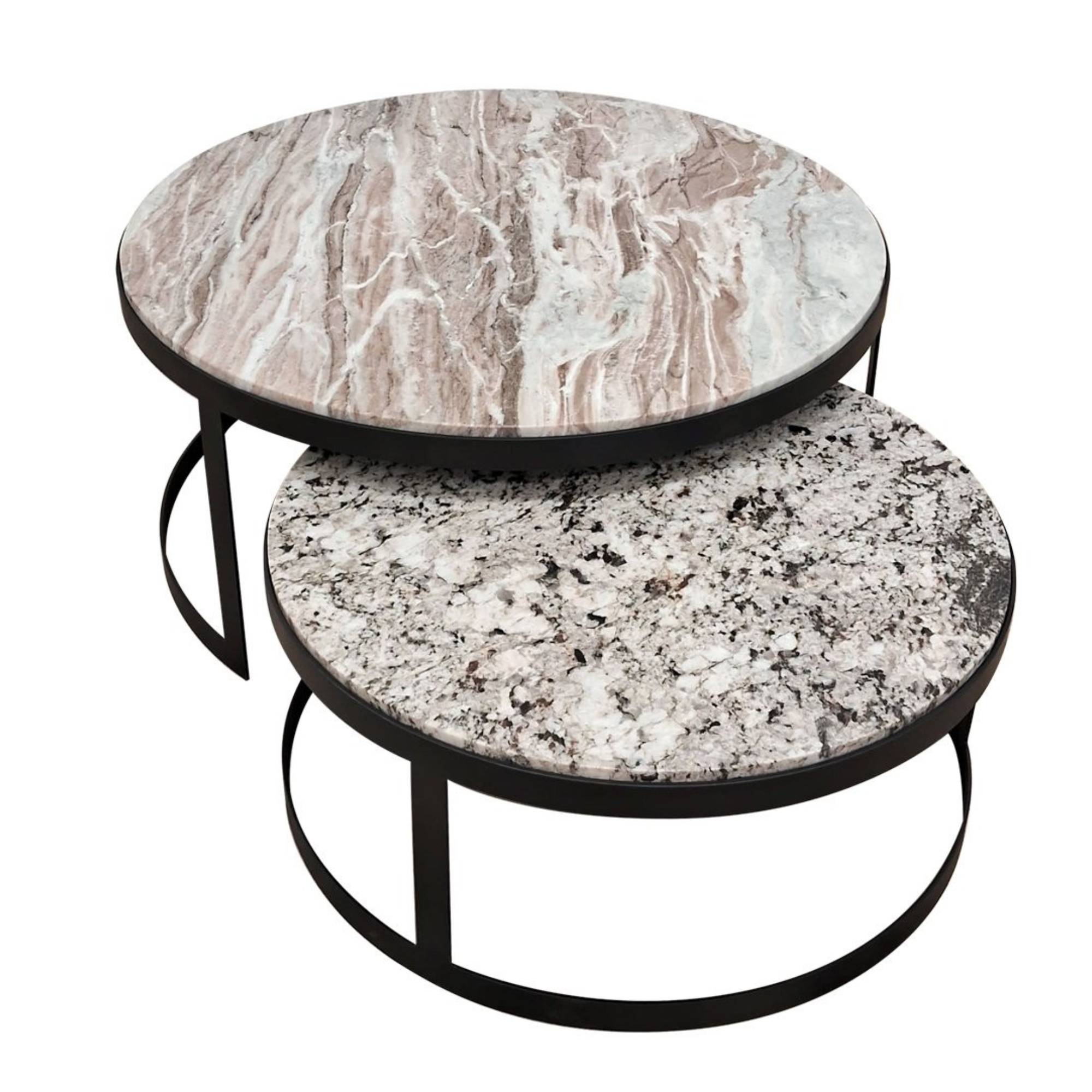 MONACO MARBLE NESTING COFFEE TABLES