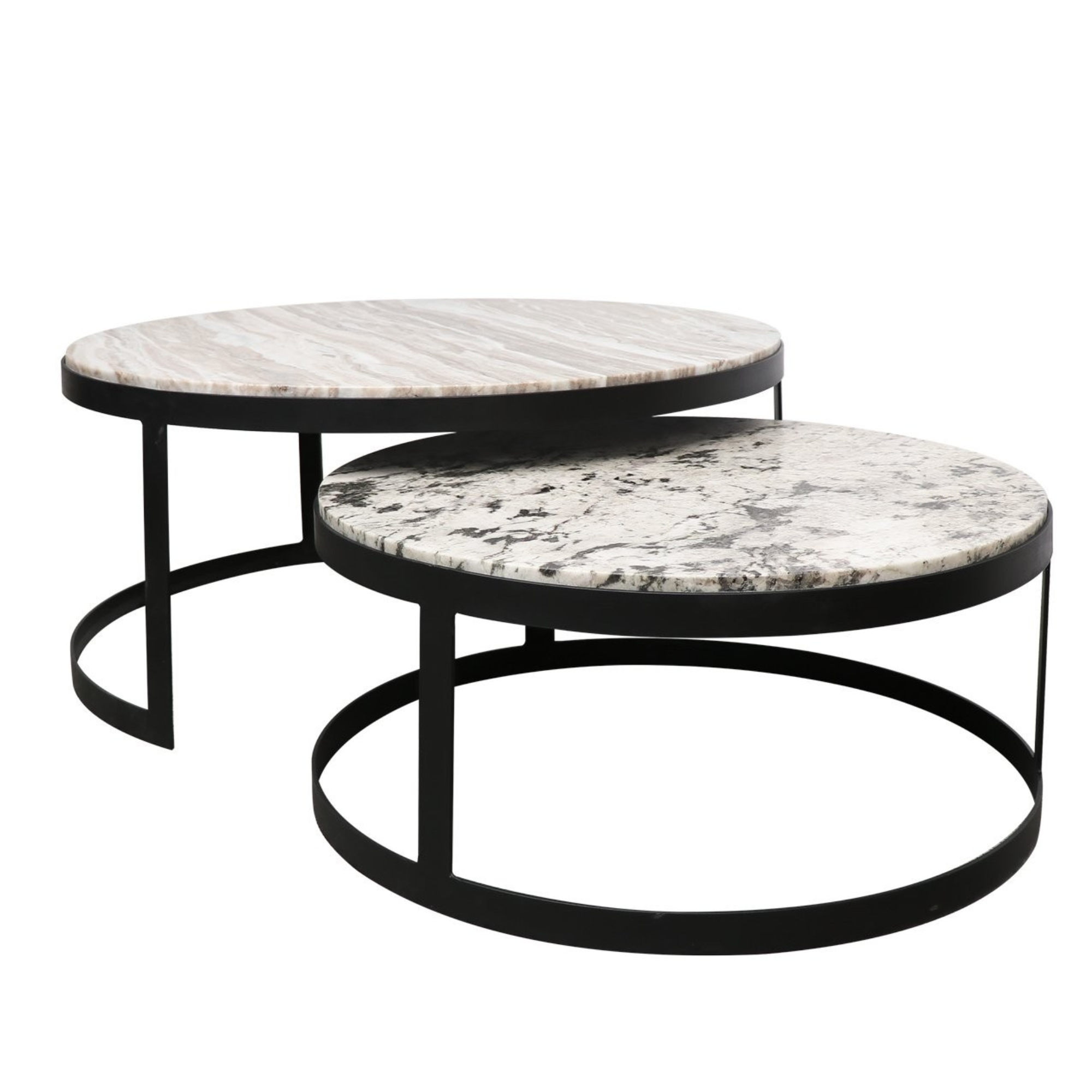 MONACO MARBLE NESTING COFFEE TABLES