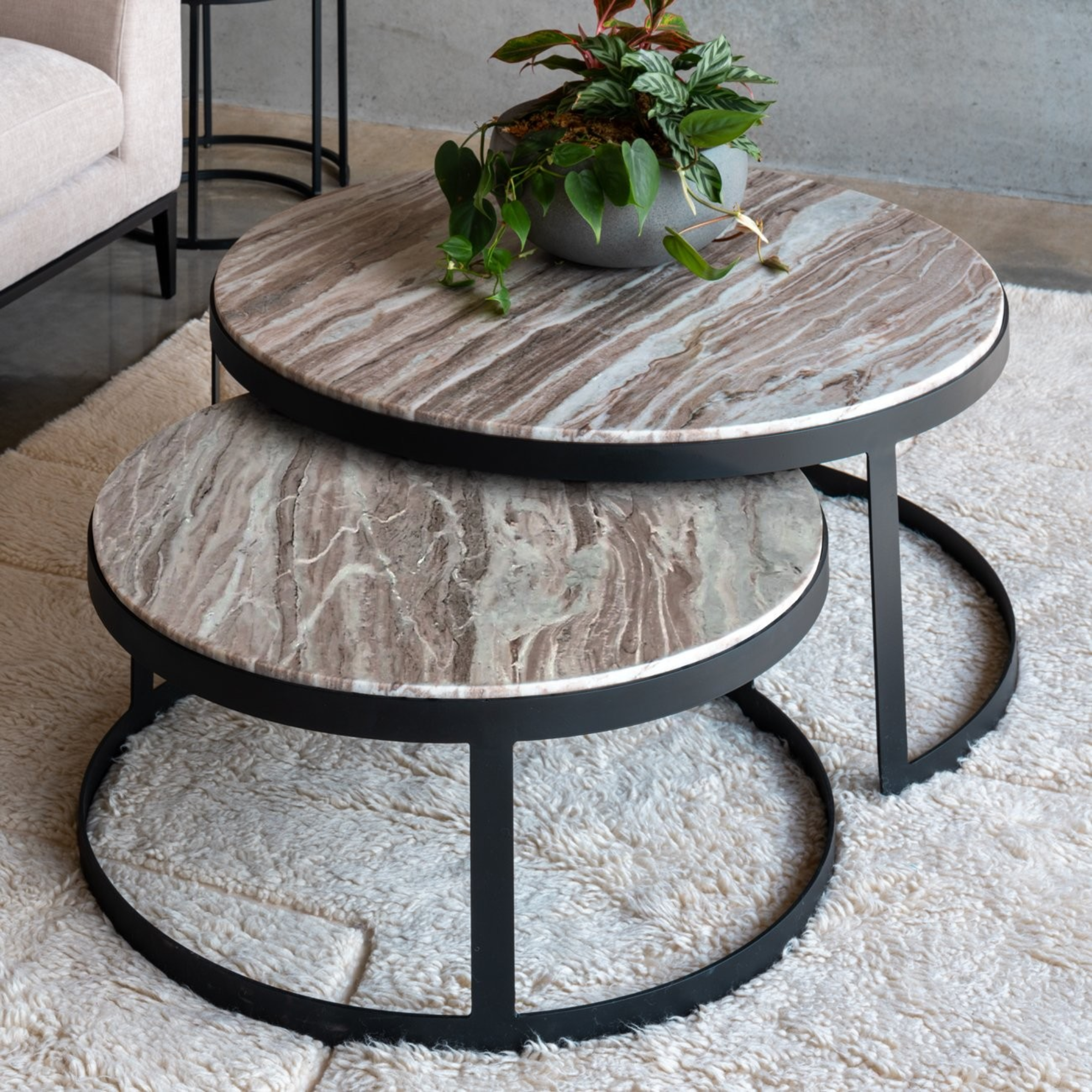 MONACO NESTED COFFEE TABLES | FANTASY