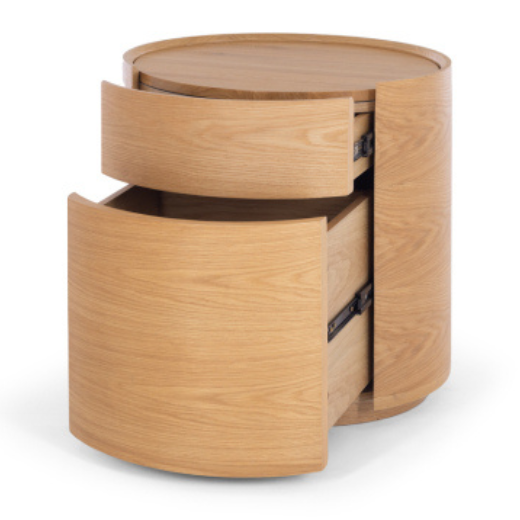 MUSE 2 DRAWER BEDSIDE CABINET | OAK TOP