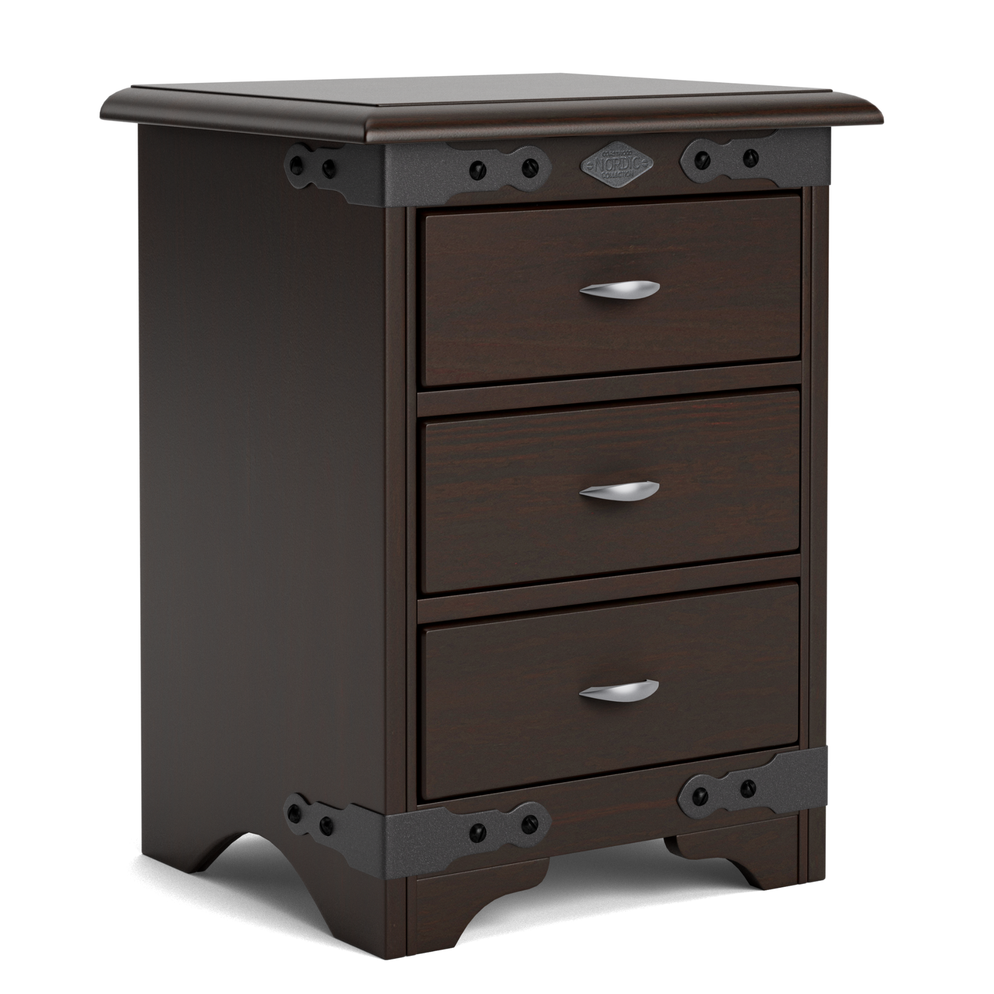 Nordic 3 Drawer Bedside Cabinet | NZ Made