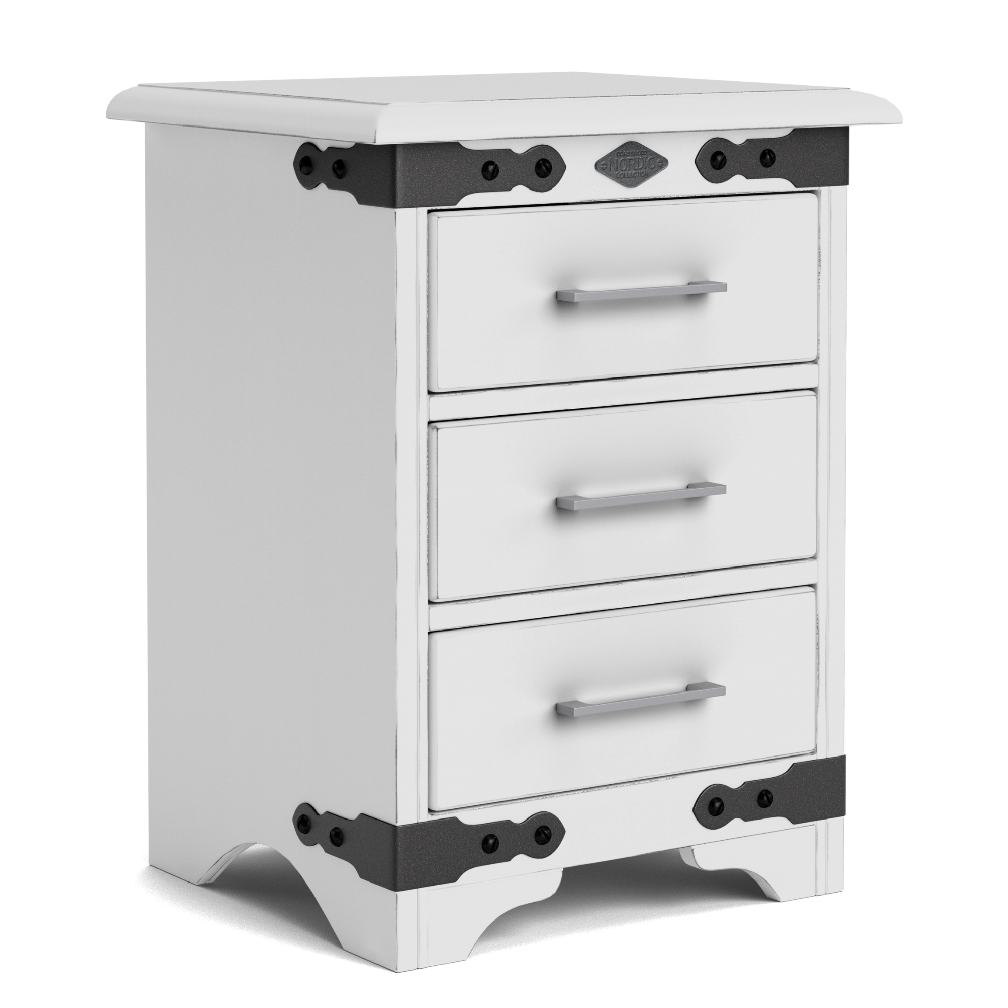 Nordic 3 Drawer Bedside Cabinet | NZ Made