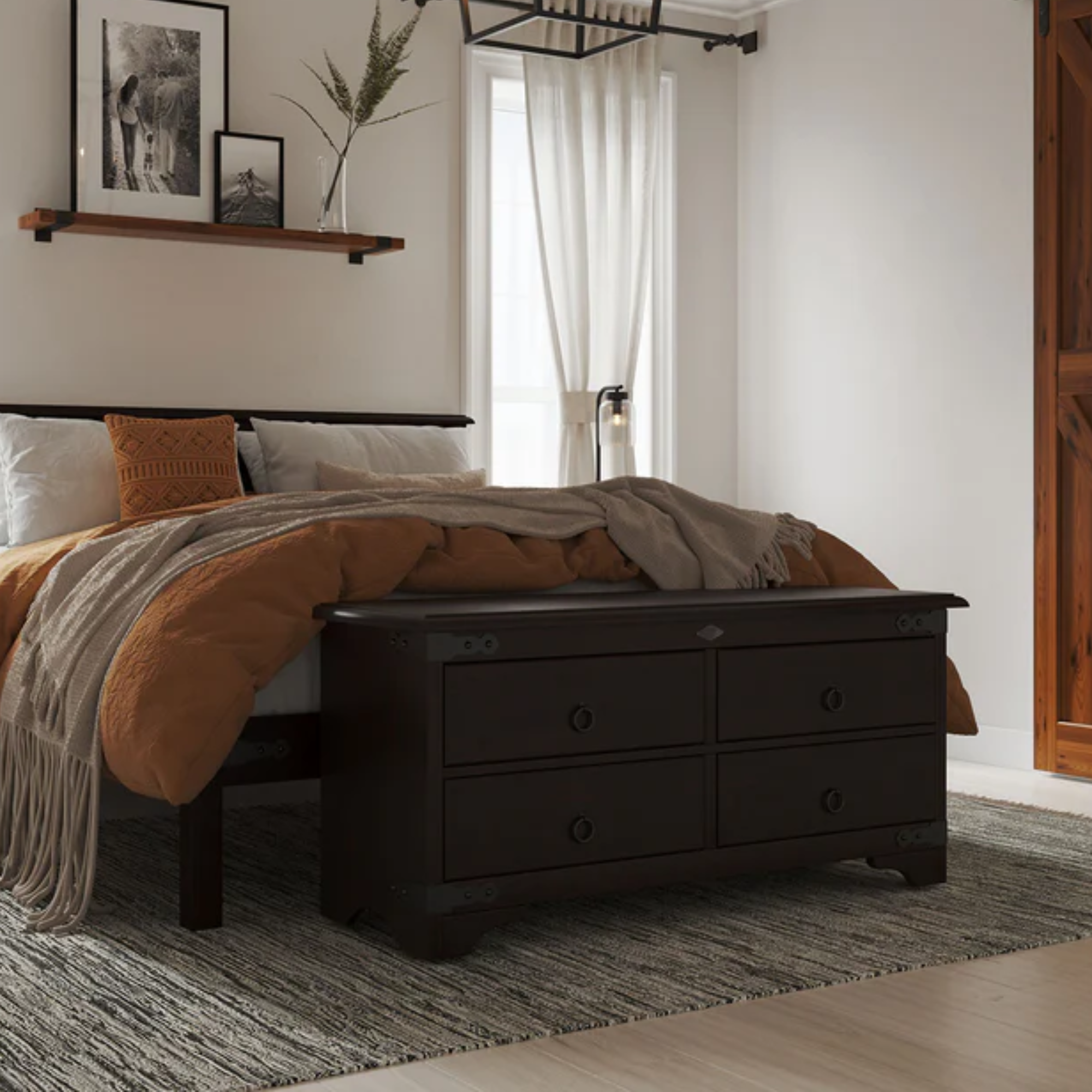 Nordic 4 Drawer Window Chest | NZ Made