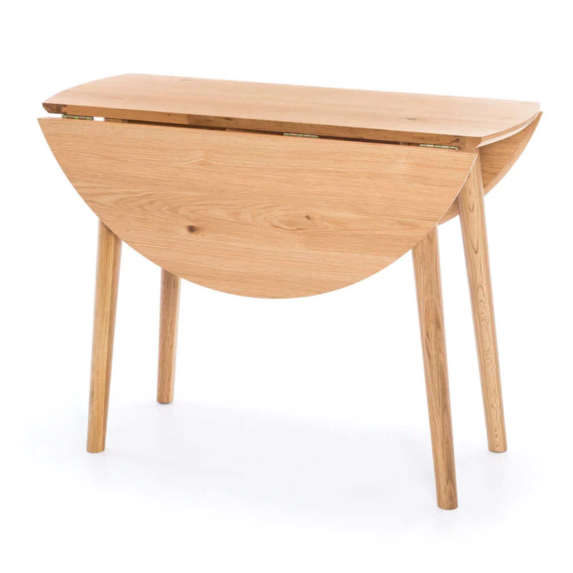 Nordik Round Drop-Leaf Dining Table | Natural