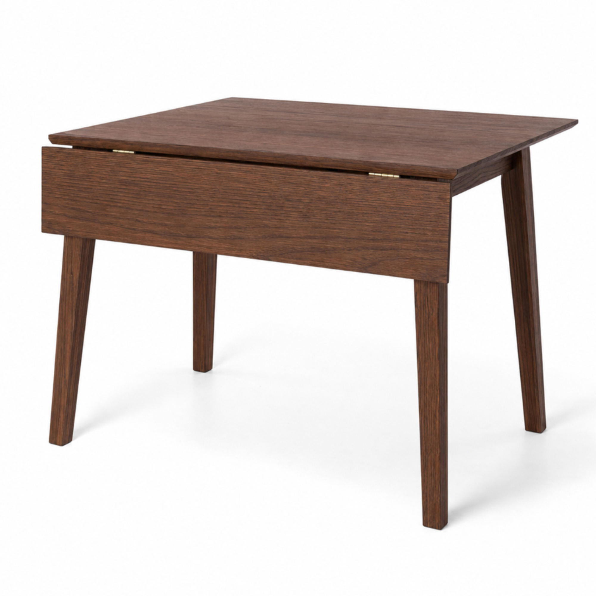 Nordik Square Drop-Leaf Dining Table | Dark Oak