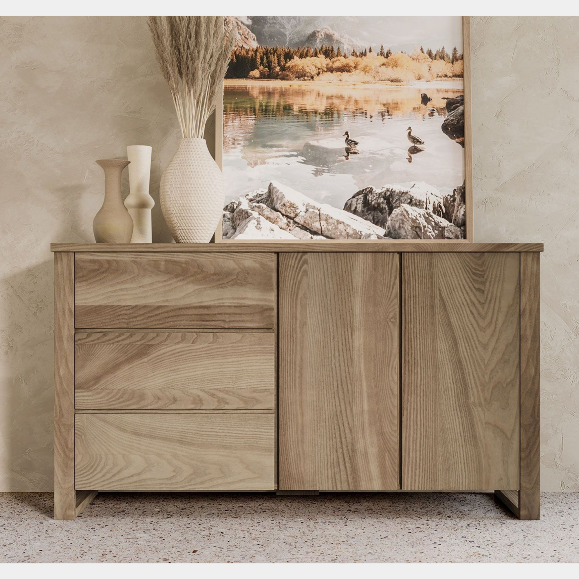 OHOPE 3 DRAWER BUFFET | NZ PINE OR AMERICAN ASH | NZ MADE