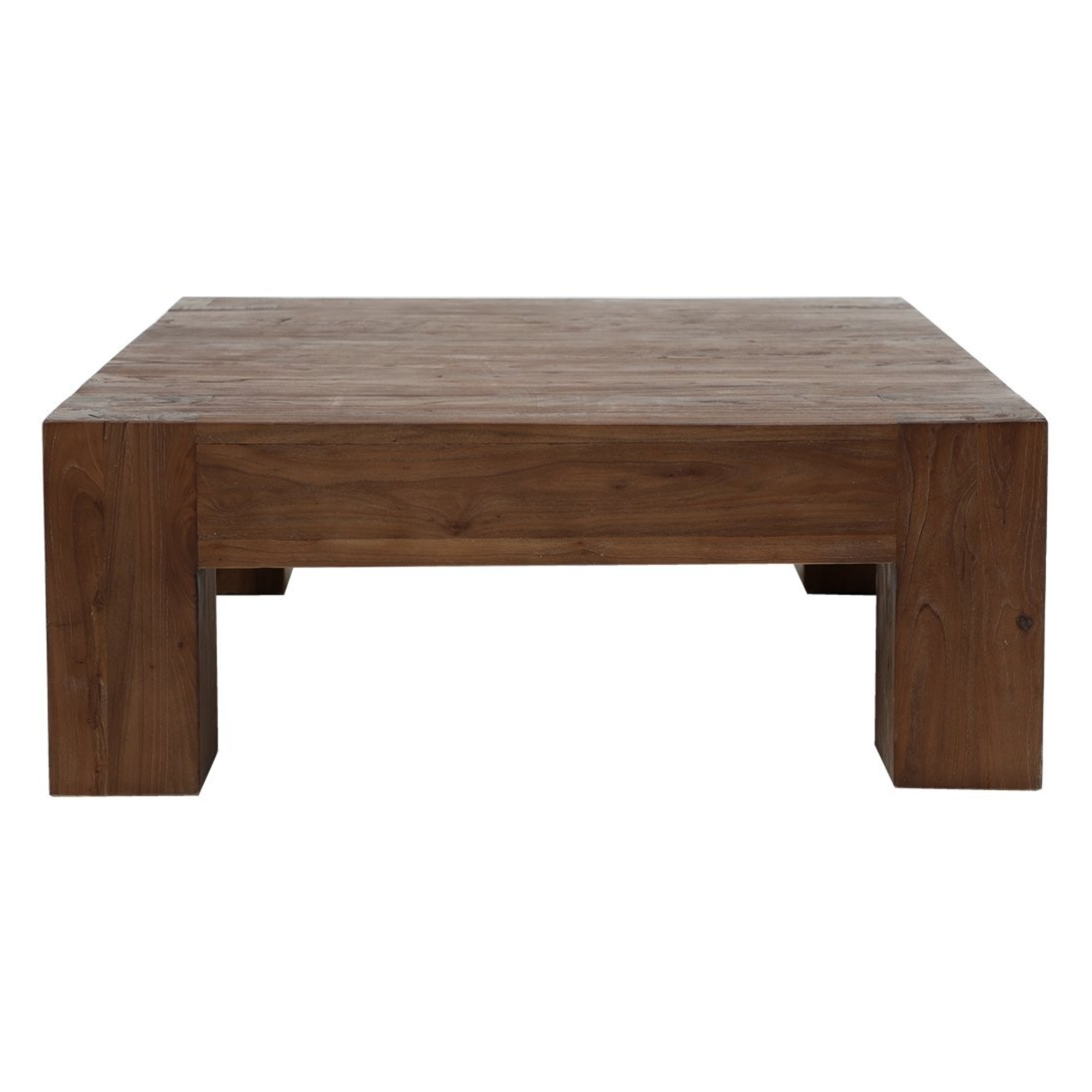 Olma Square Coffee Table | Solid Elm Walnut