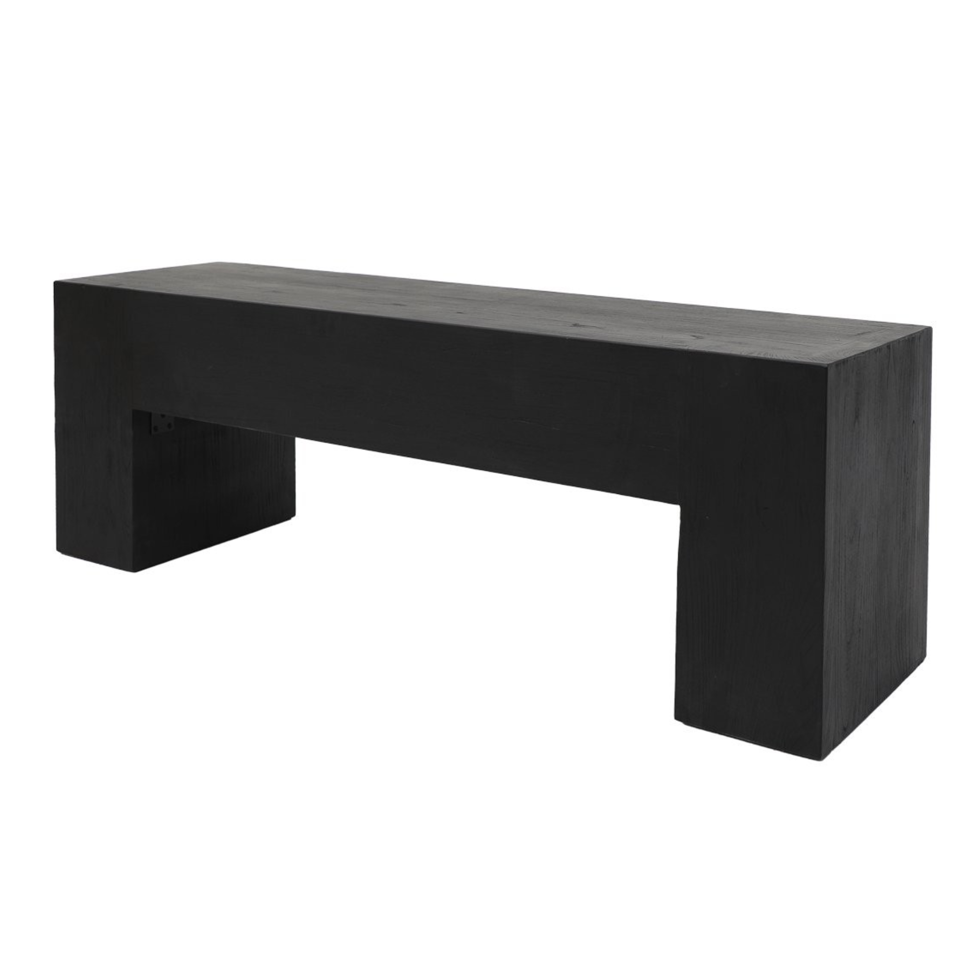 Olma Bench | Solid Elm Black