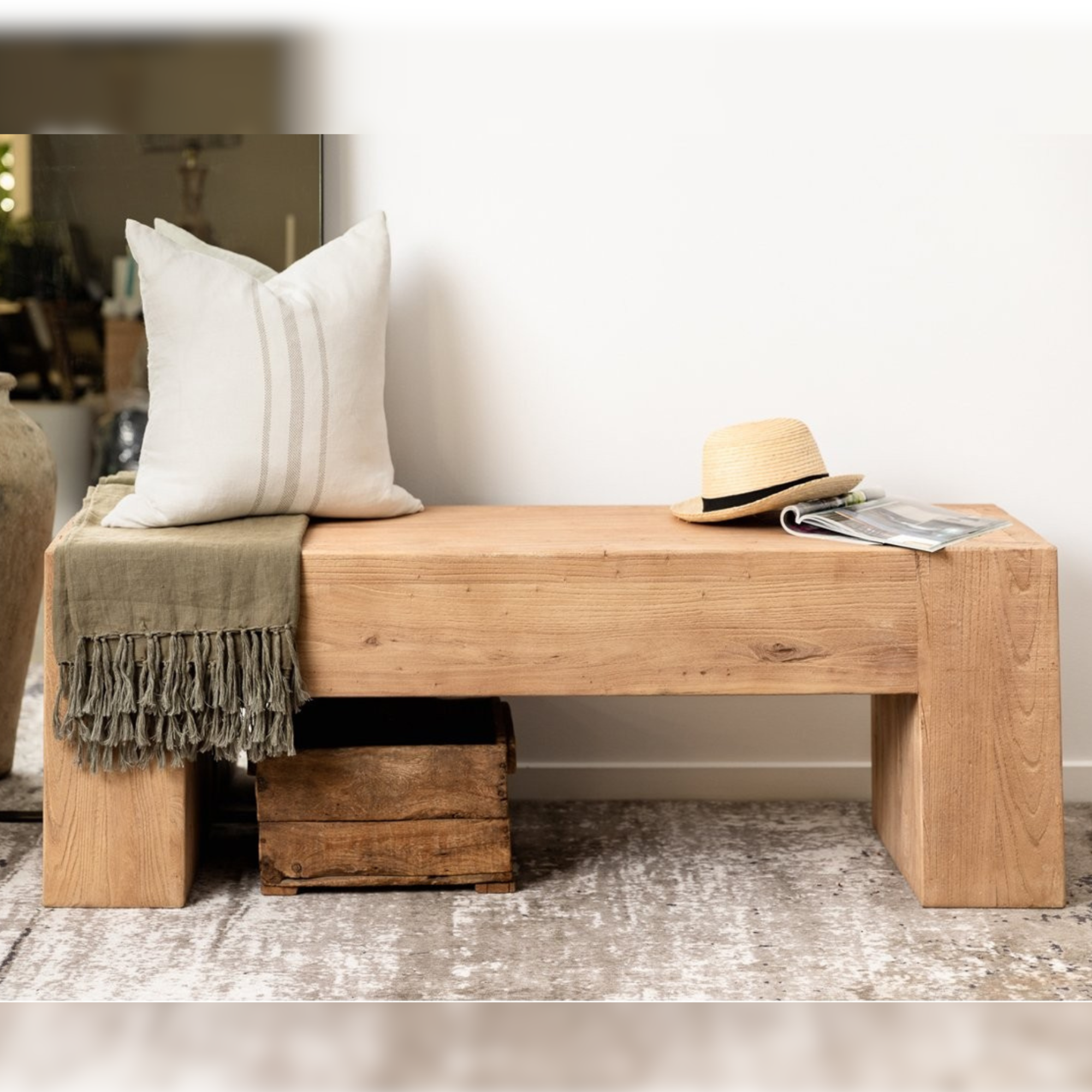 Olma Bench Seat | Natural