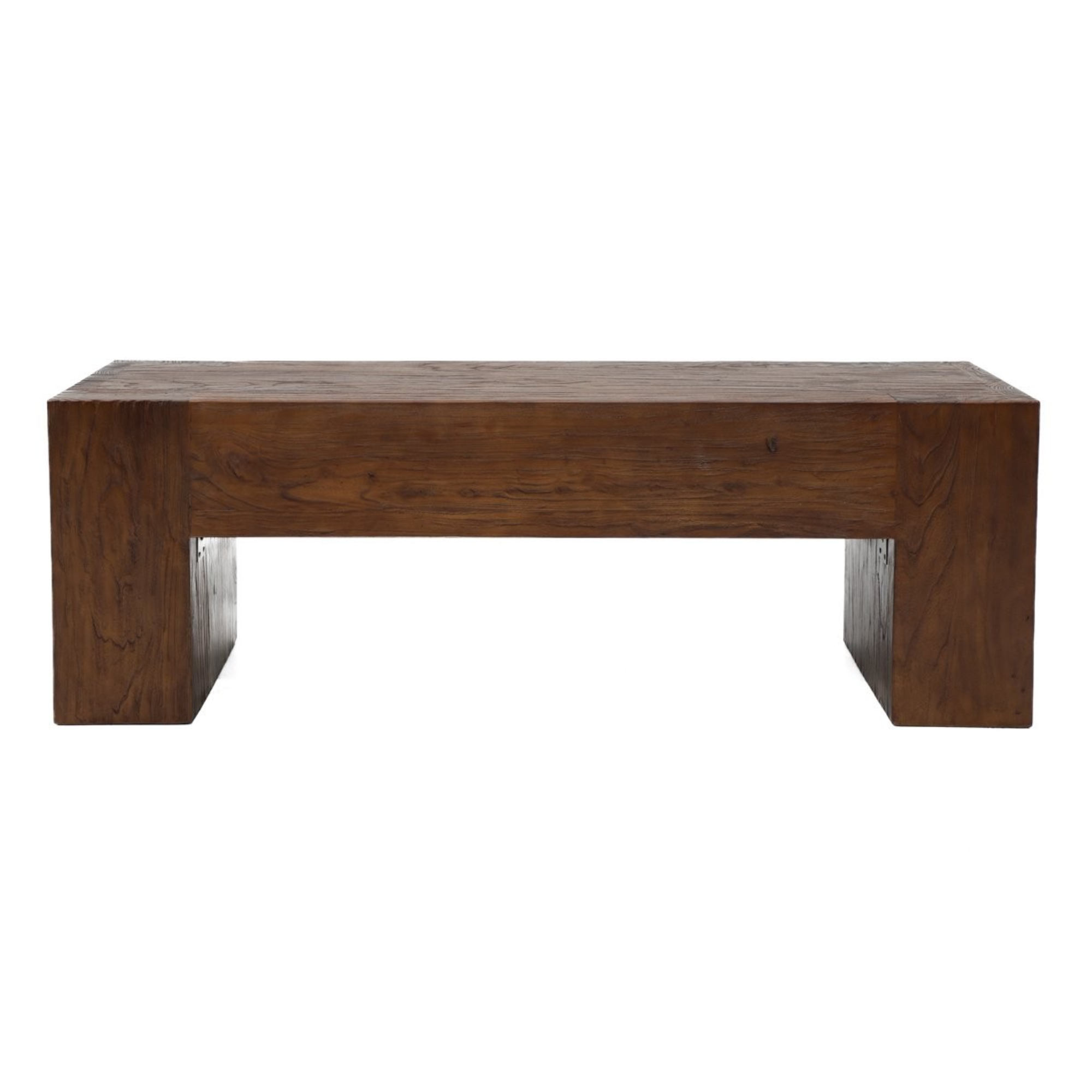 Olma Bench | Solid Elm Walnut
