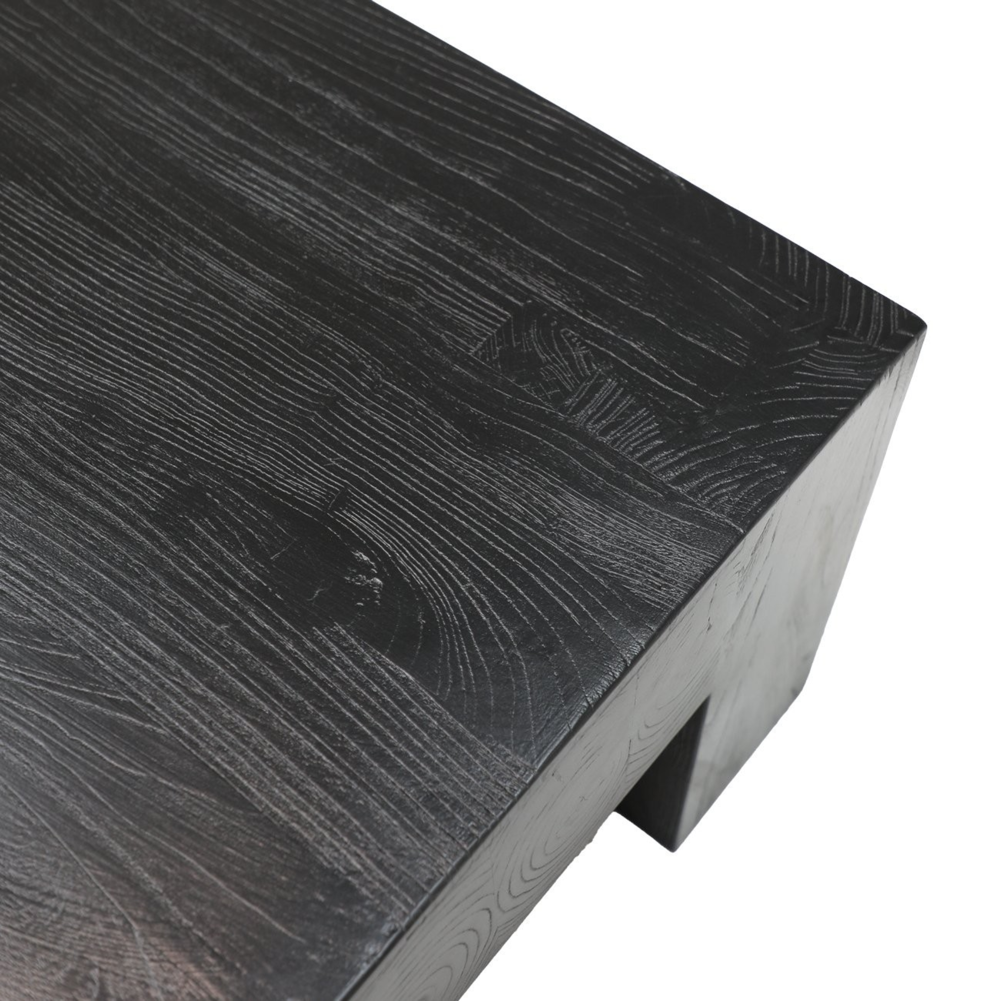 Olma Small Coffee Table | Solid Elm Black