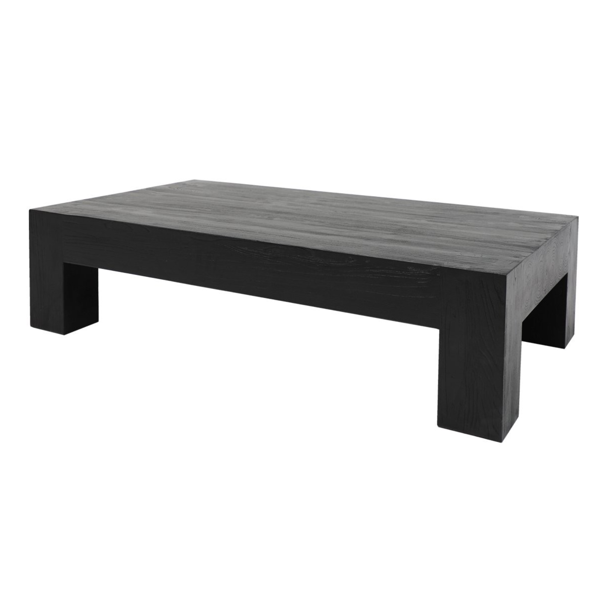 Olma Small Coffee Table | Solid Elm Black
