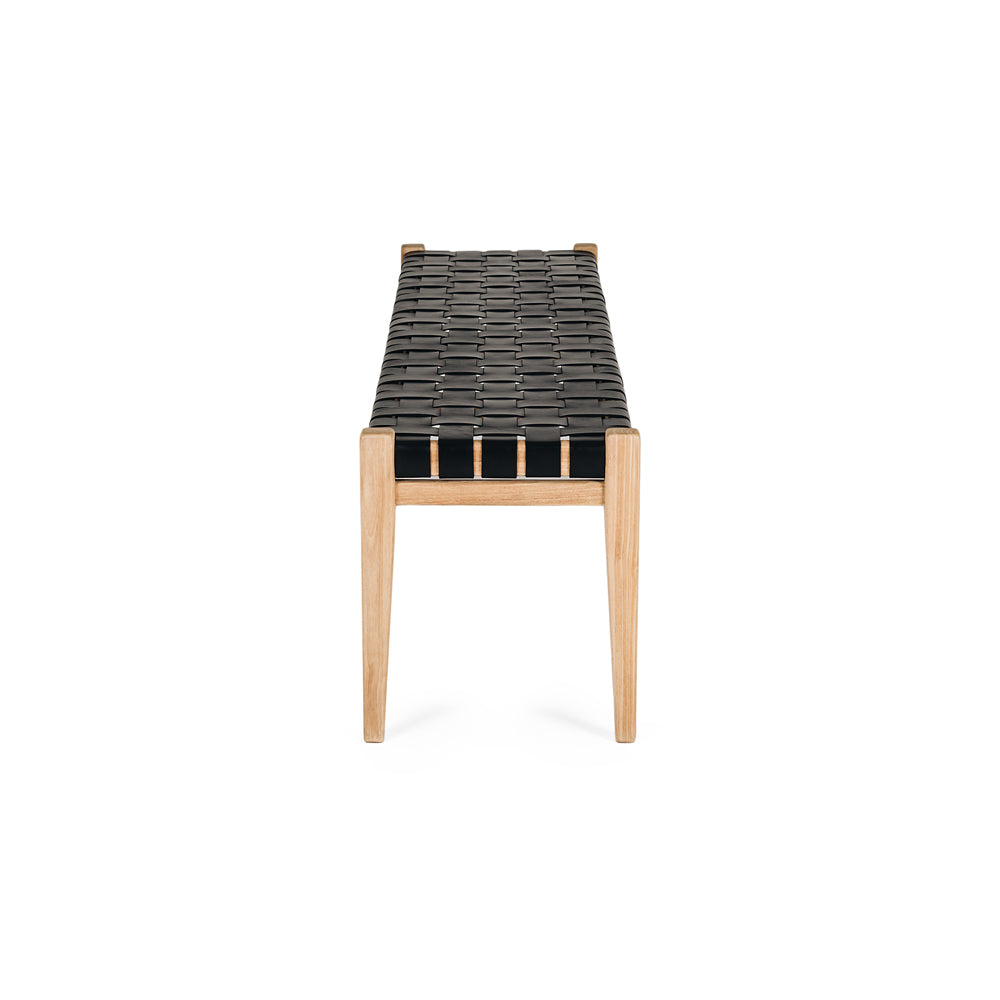 INDO WOVEN BENCH SEAT | BLACK