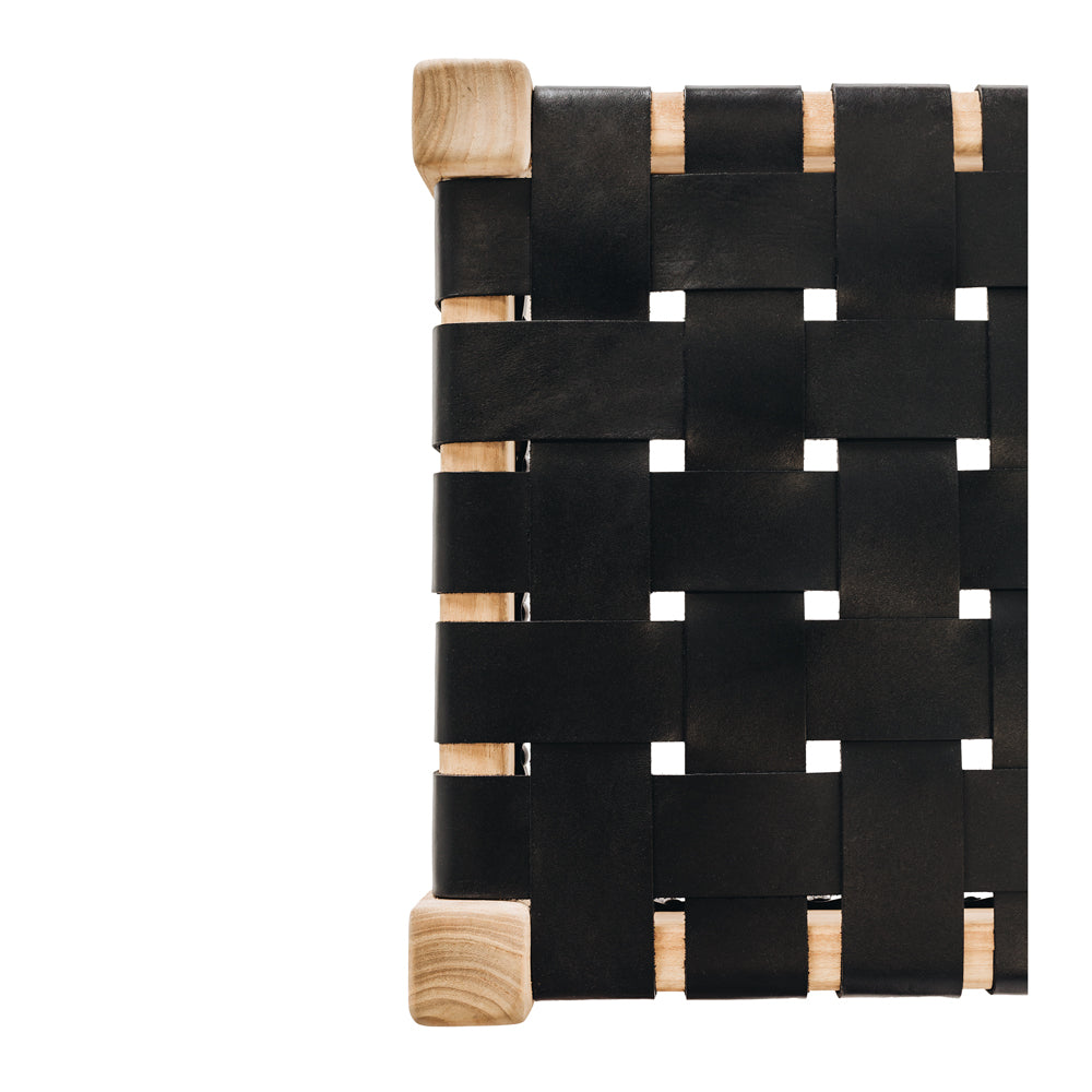 INDO WOVEN BENCH SEAT | BLACK