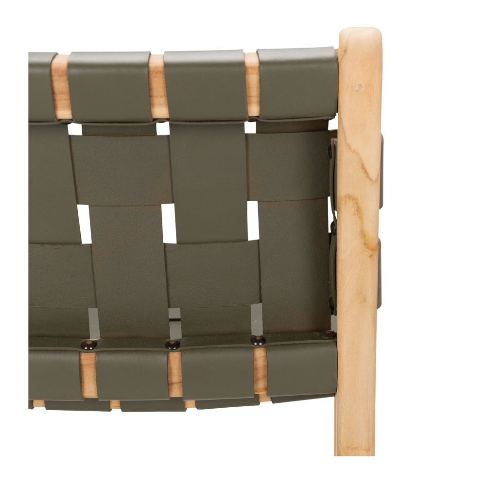 INDO WOVEN HIGH-BACK BARSTOOL | OLIVE