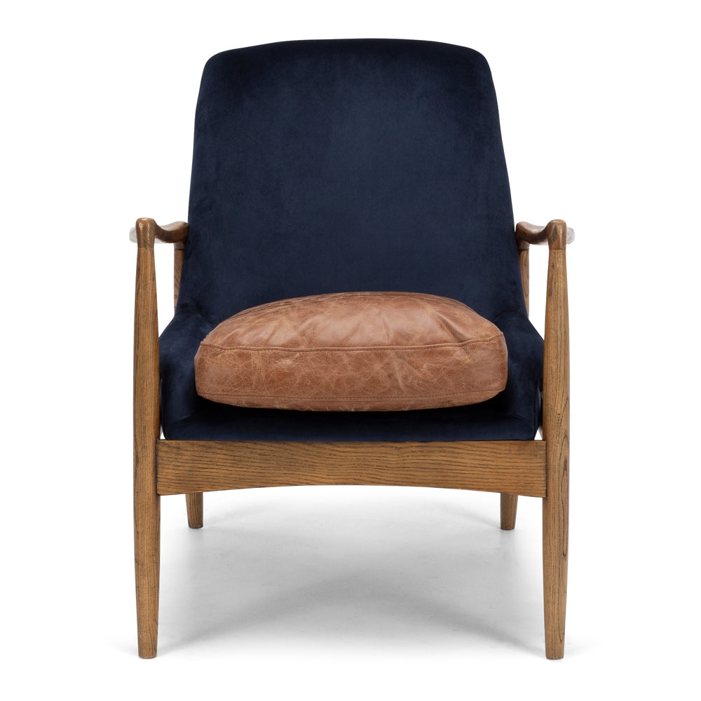 STEINER ARMCHAIR | DARK BLUE VELVET