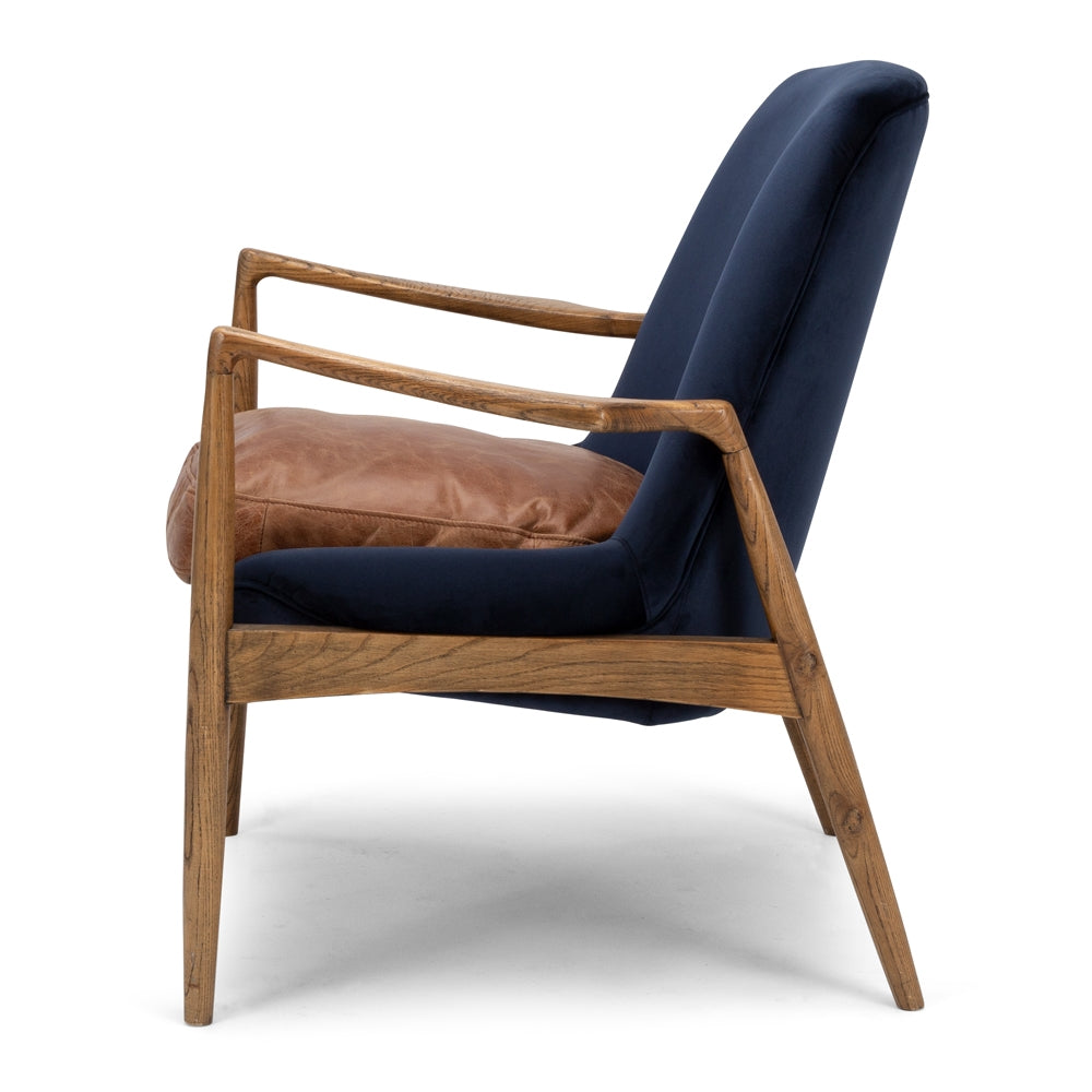 STEINER ARMCHAIR | DARK BLUE VELVET