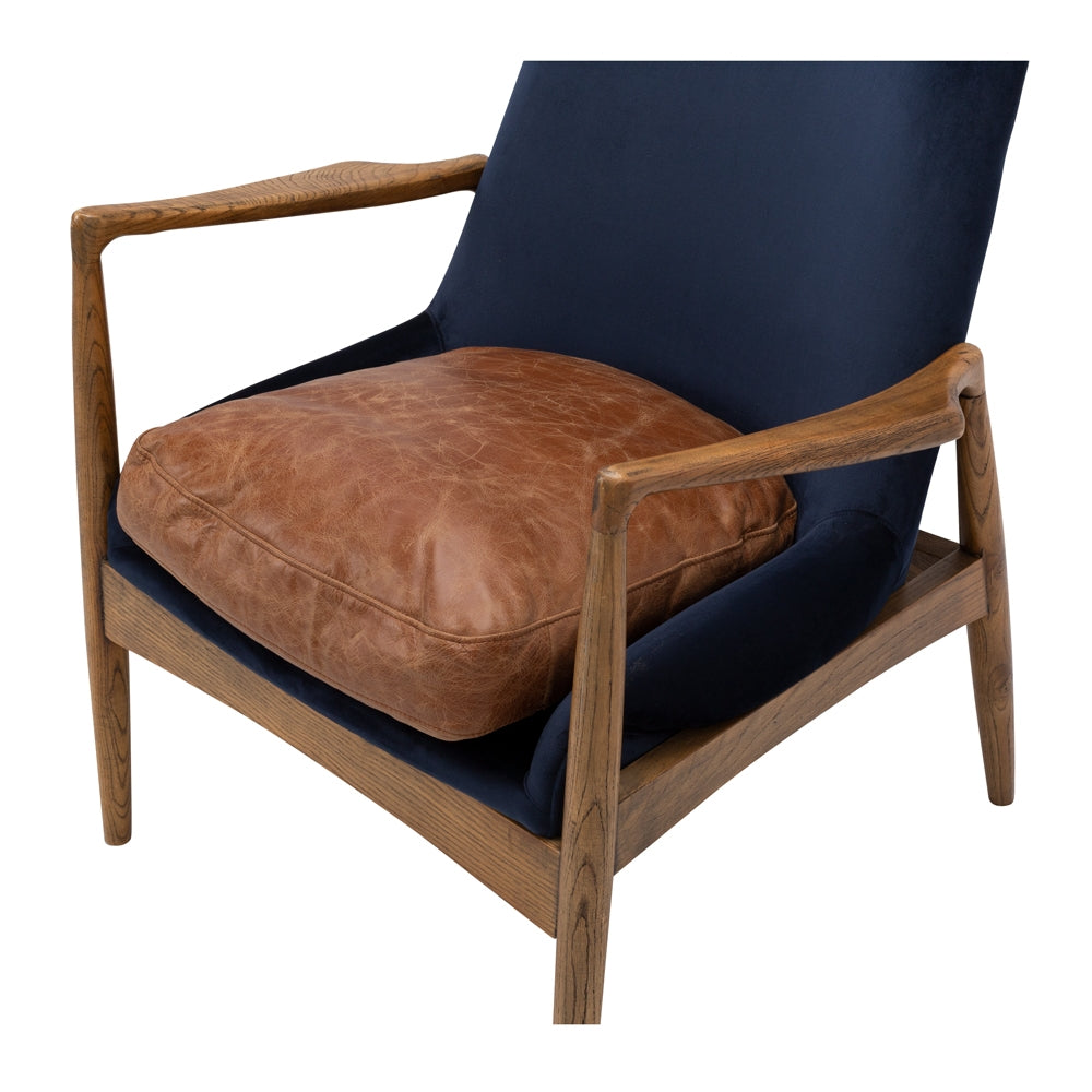 STEINER ARMCHAIR | DARK BLUE VELVET