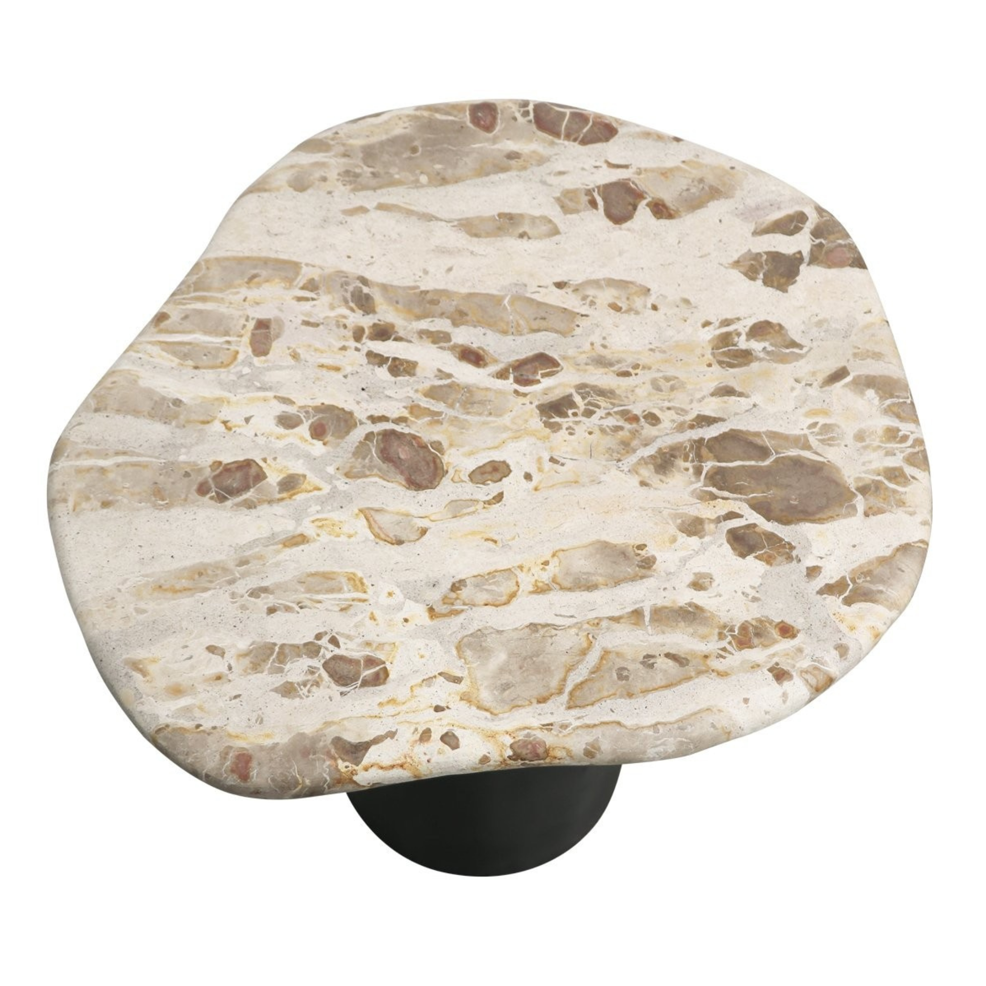 PETRA SIDE TABLE | BEIGE MARBLE