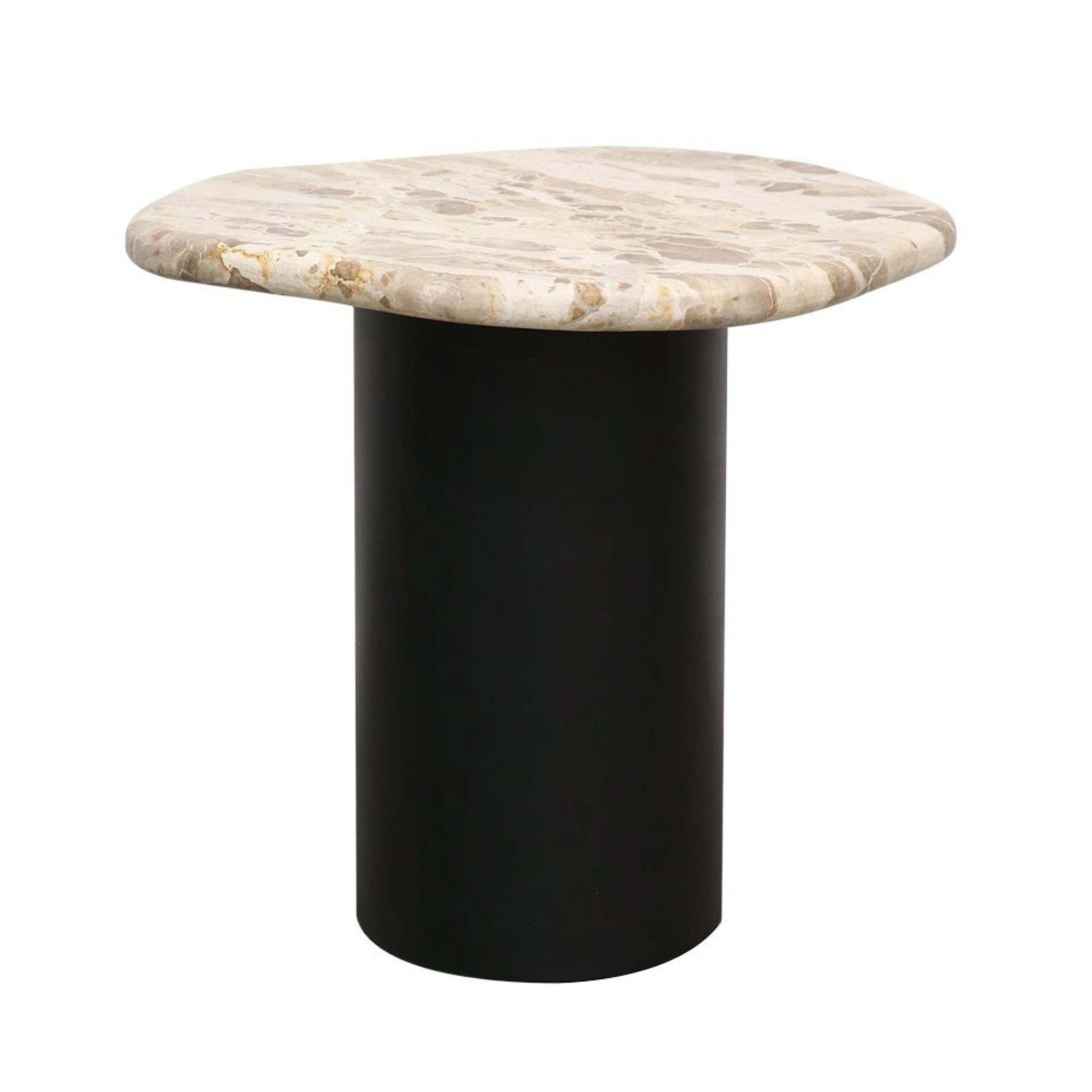 PETRA SIDE TABLE | BEIGE MARBLE