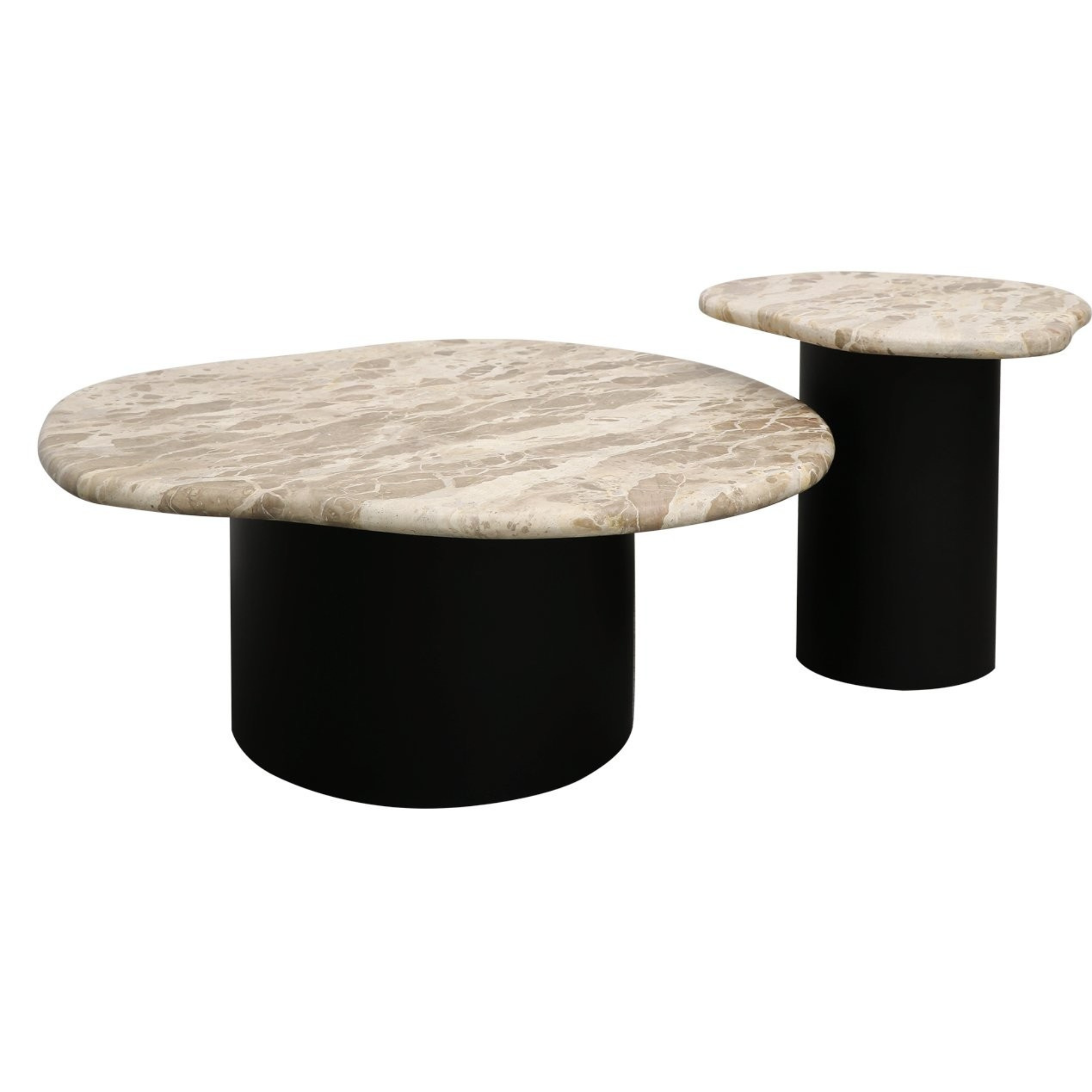 PETRA SIDE TABLE | BEIGE MARBLE