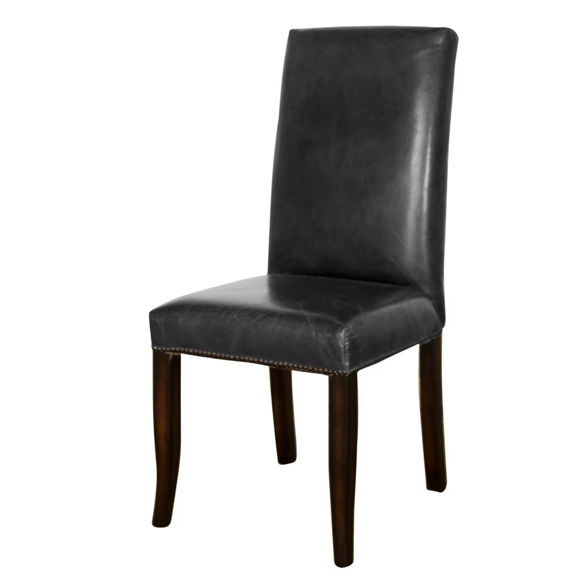 Philadelphia Leather Dining Chair | Black
