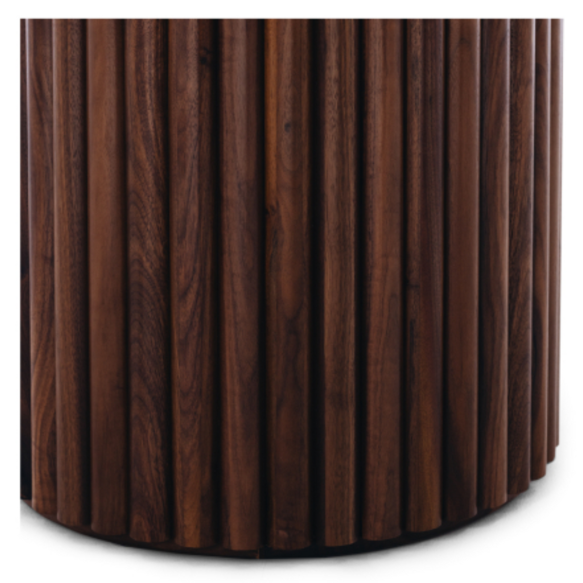Rho Travertine Top Coffee Table | Walnut Base