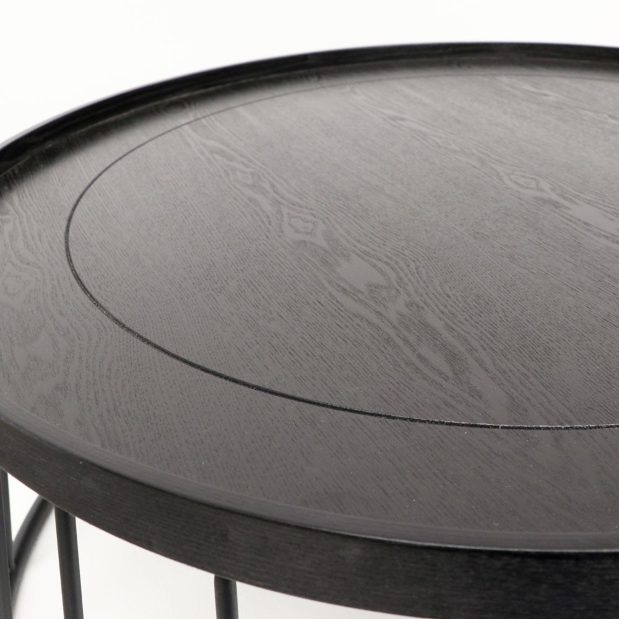 REID ROUND COFFEE TABLE | BLACK