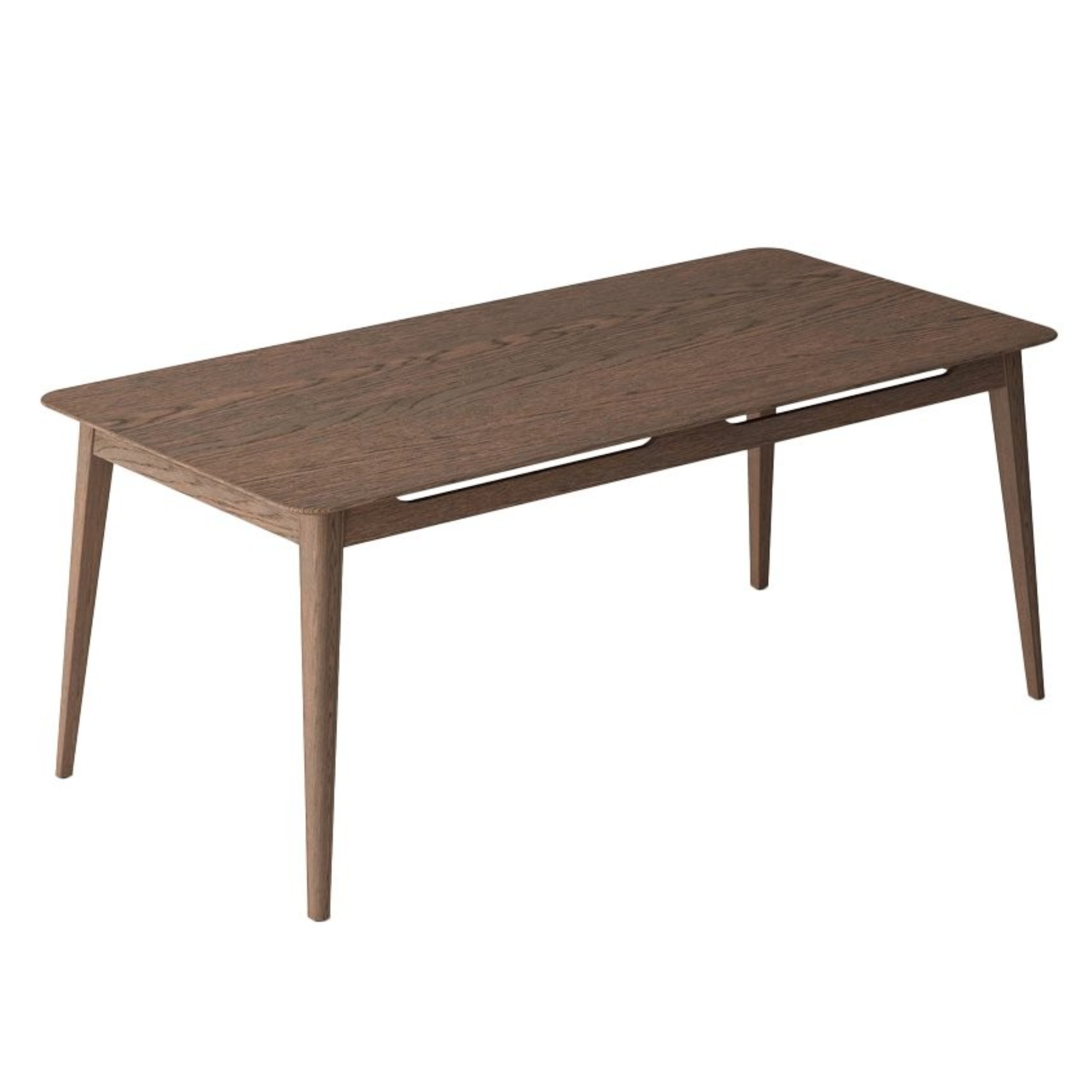 ROKKE 1800 SOLID OAK DINING TABLE | WALNUT