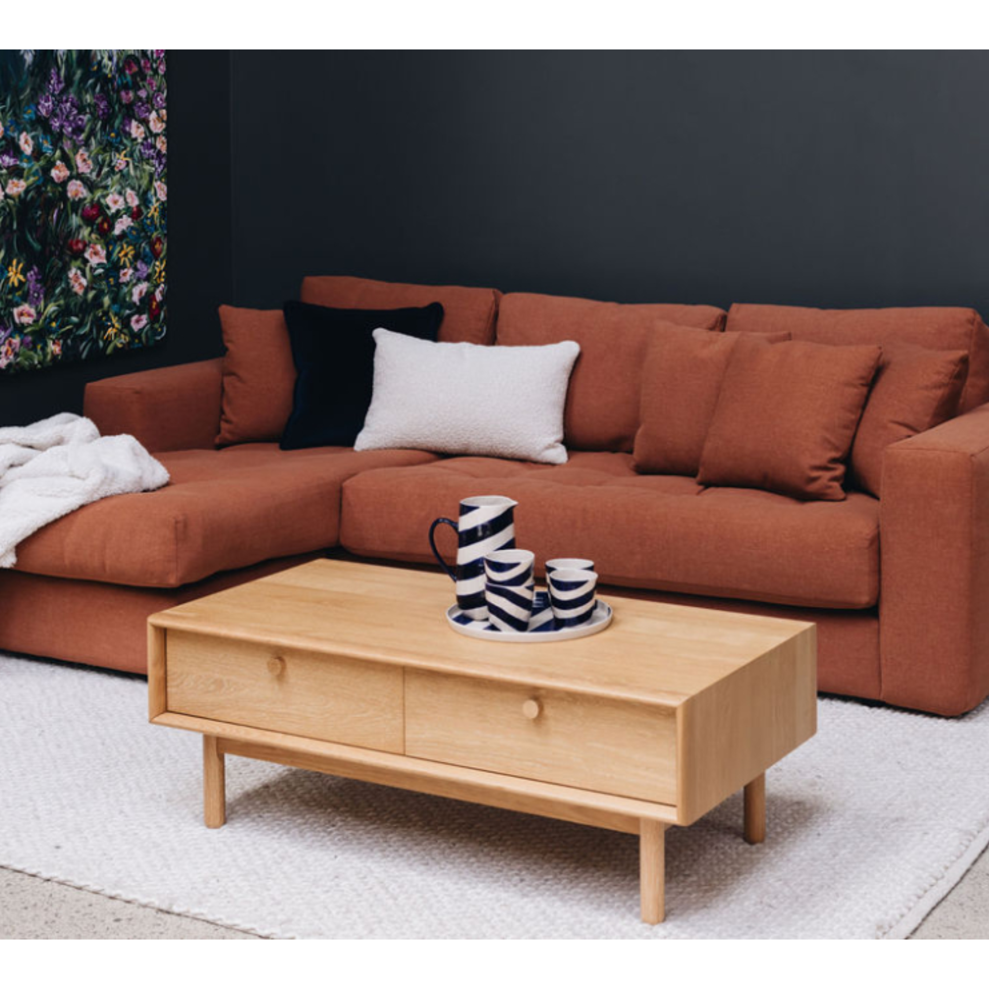 Rotterdam Coffee Table with Drawers