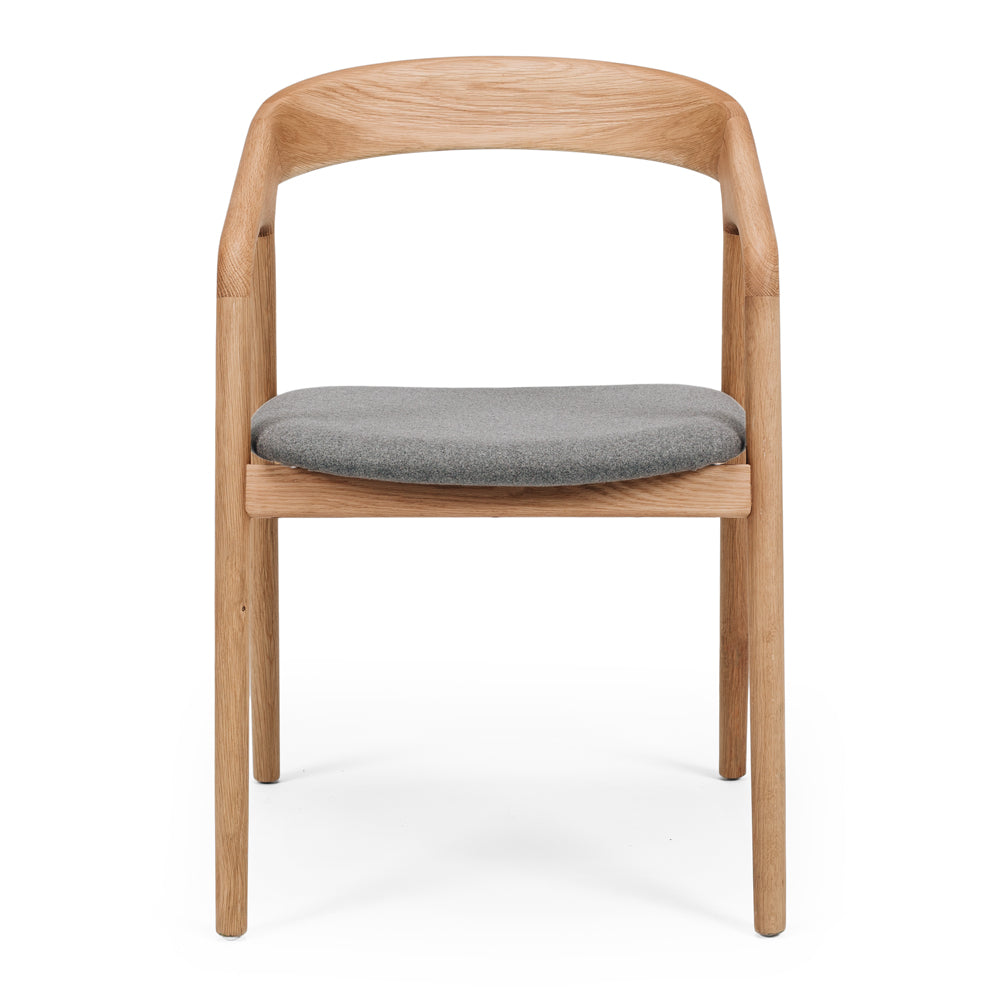 BENNY OAK DINING CHAIR | NATURAL OR BLACK