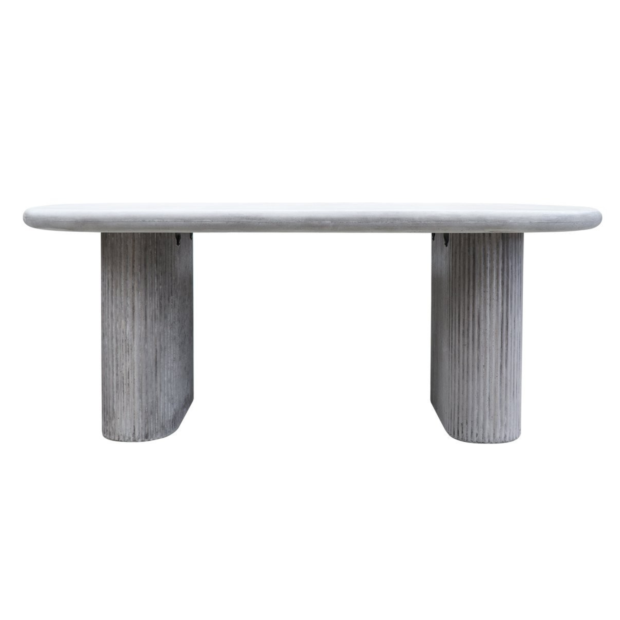 SOLONA OUTDOOR CONCRETE TABLE | WEATHERED CEMENT