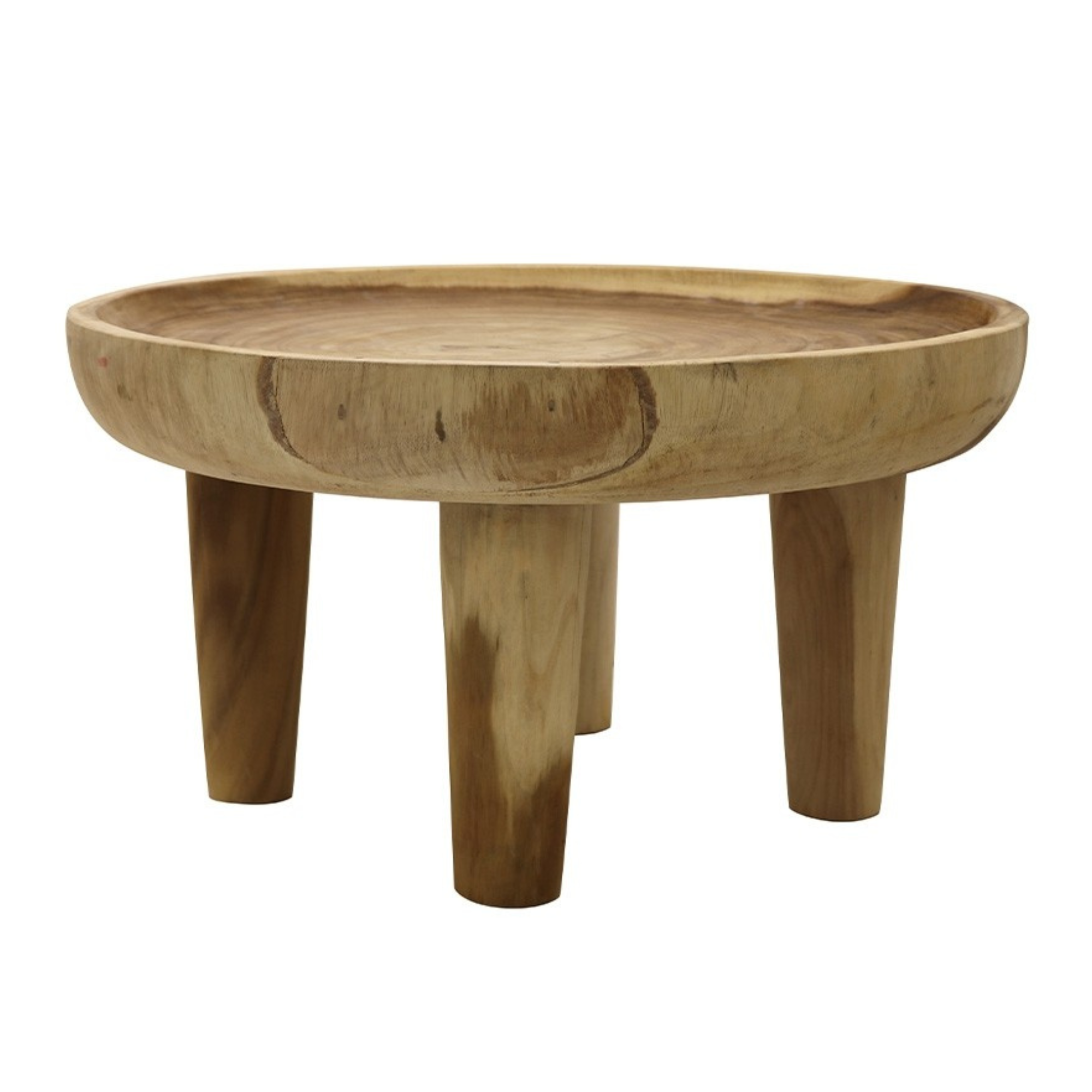 SAFARI ROUND COFFEE TABLE | NATURAL OR BLACK