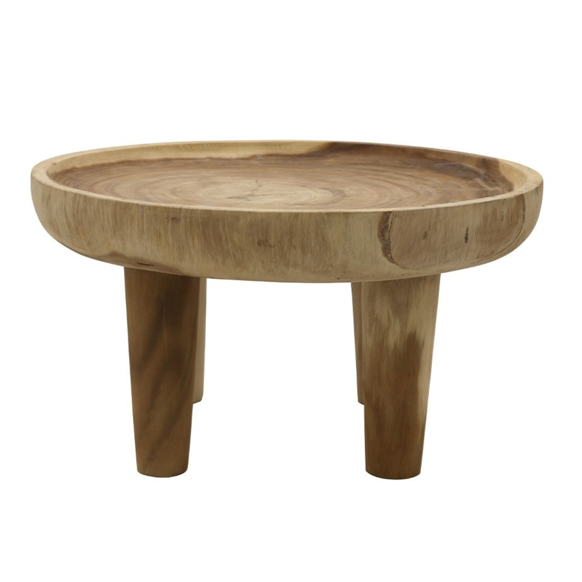 SAFARI ROUND COFFEE TABLE | NATURAL OR BLACK