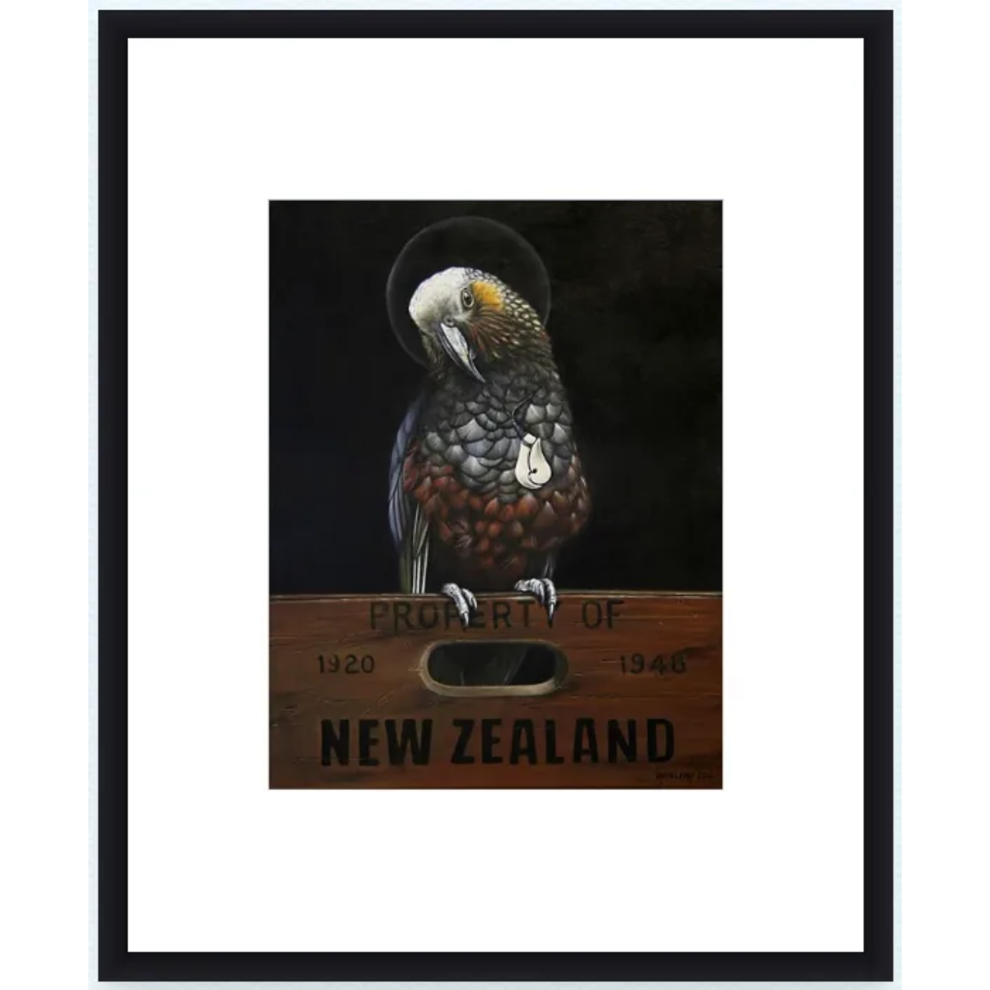 SAINT KAKA | CONTEMPORARY FRAME WITH GLASS | JANE CRISP | NZ MADE