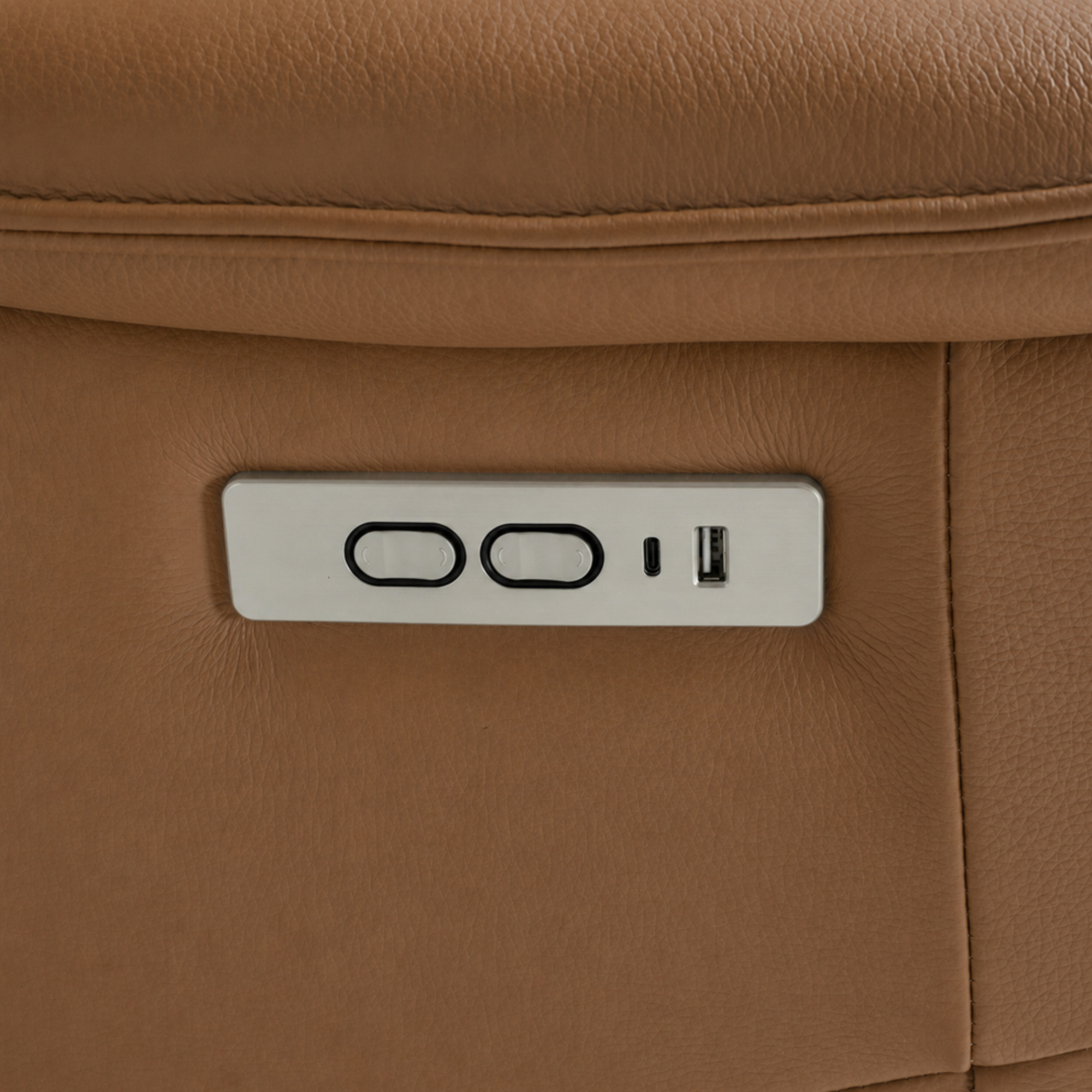 Slimline Electric Recliner | Camel