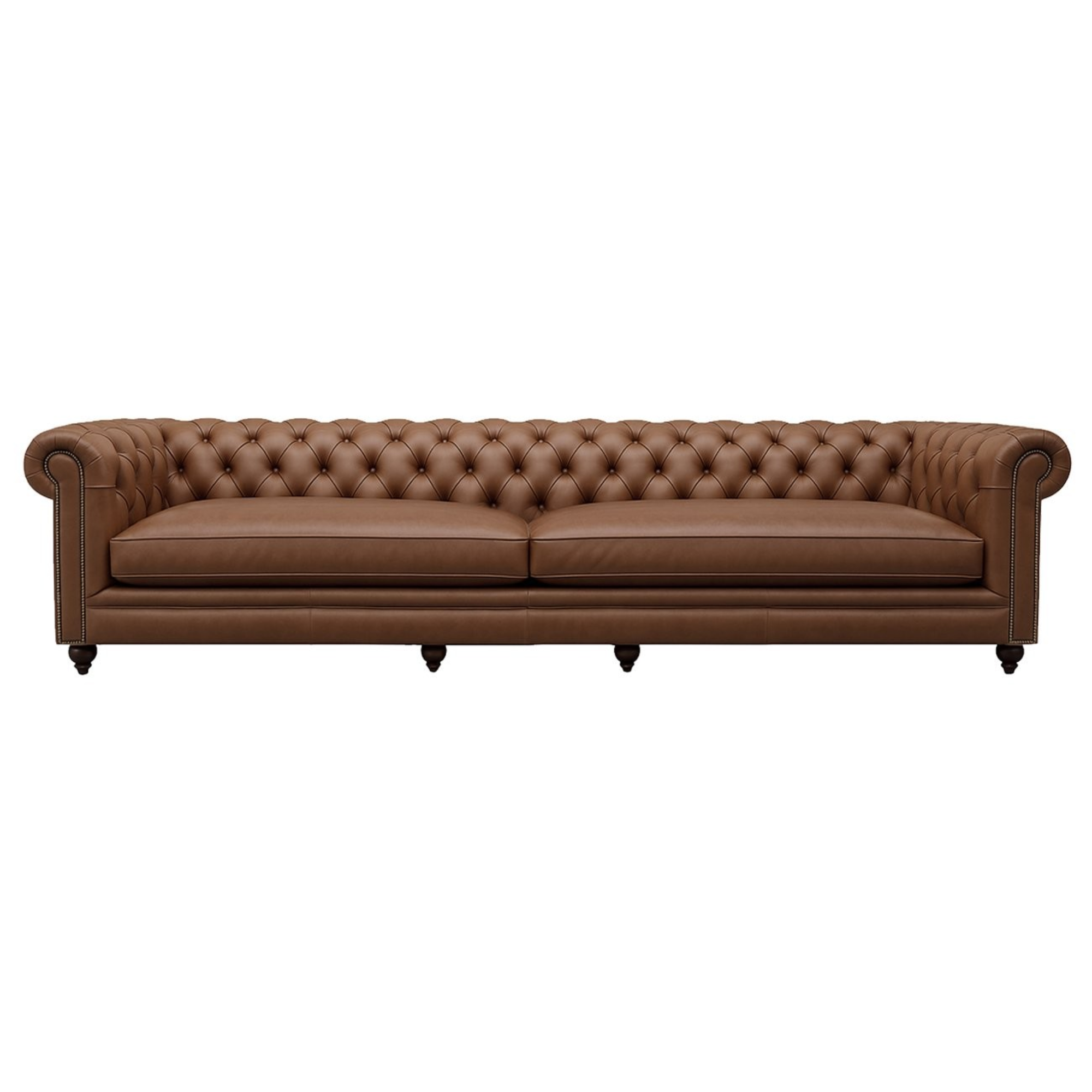 STANFORD 4 SEATER CHESTERFIELD | NUTMEG