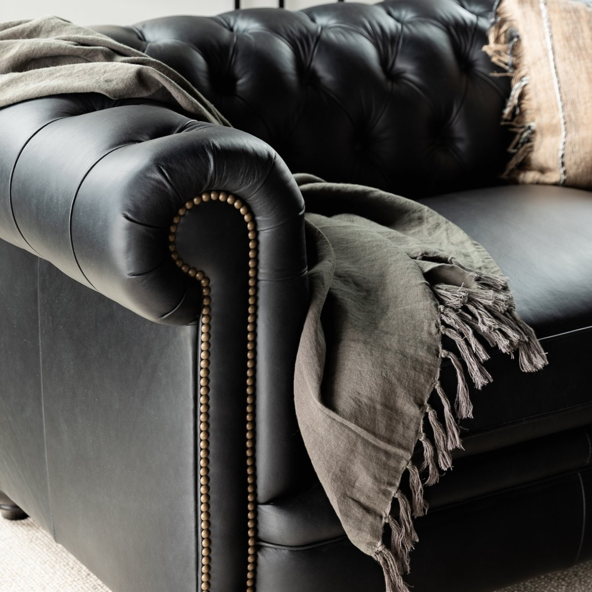Stanhope 2 Seater Sofa | Onyx Leather